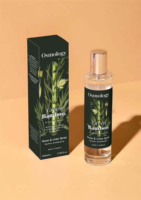 Green Bamboo Pillow Mist - Cypress Patchouli and Orange