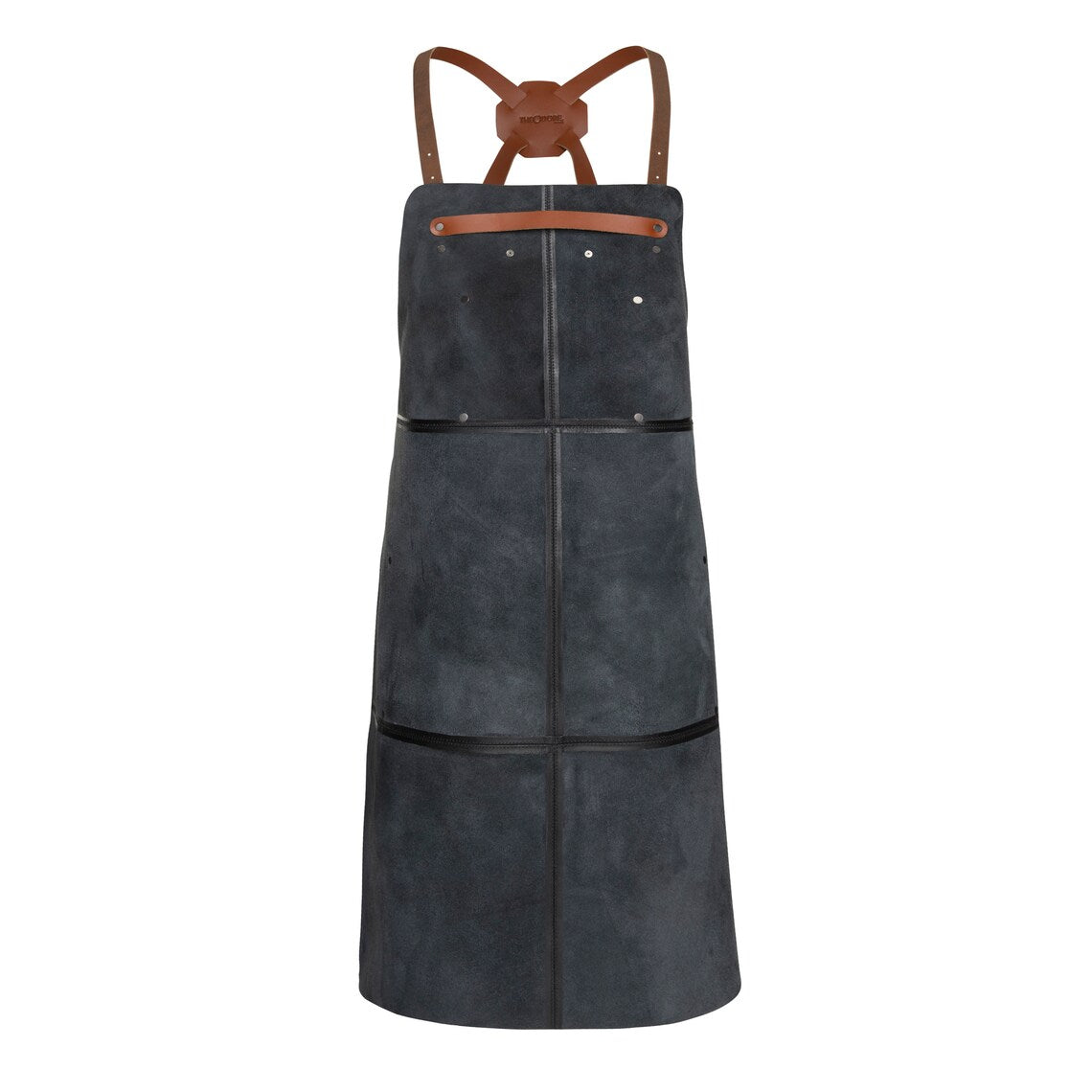Black Leather Apron with straps
