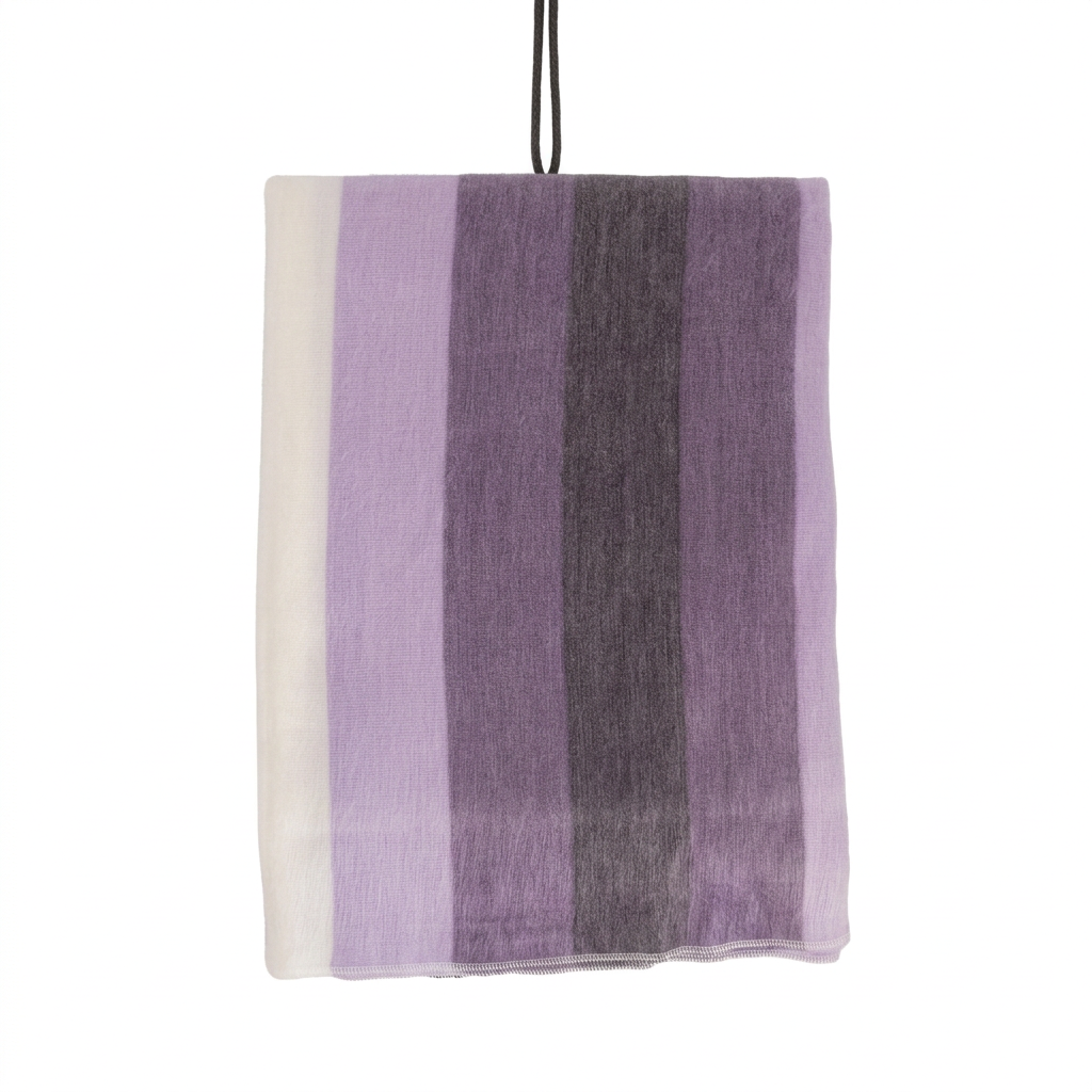 Purple, Lavender & Cream handwoven alpaca throw blanket, Nawi Collection, made in Ecuador