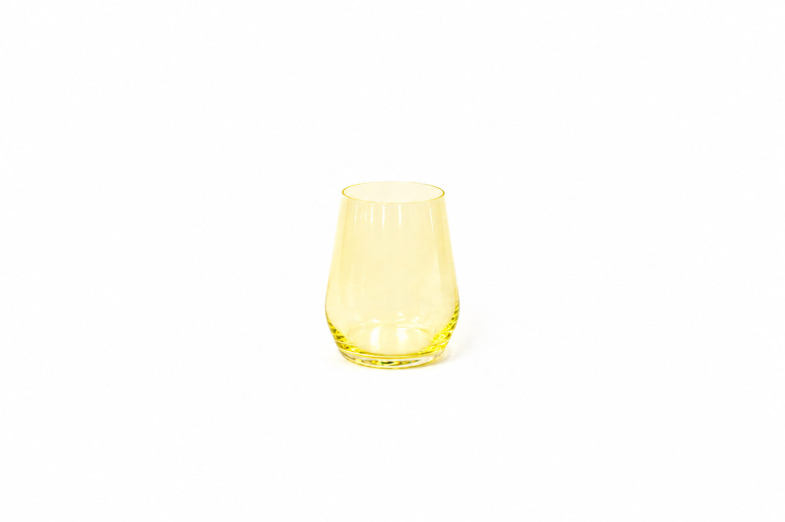 Lemon Drop - Colored Wine Glass