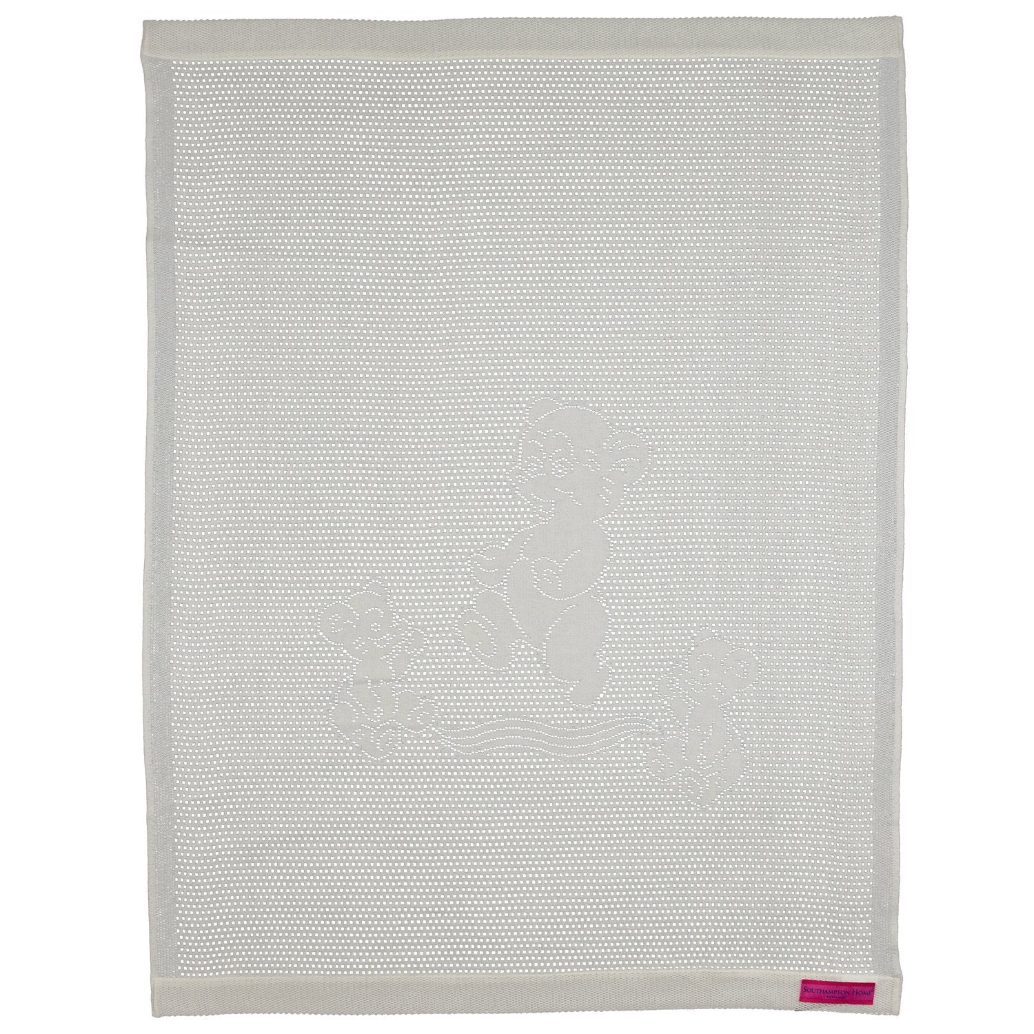 Southampton Home Lace Weave Teddy Bear Baby Blanket ~ Ivory ~-Gifts-00810032751364-{sku]-Prince of Scots