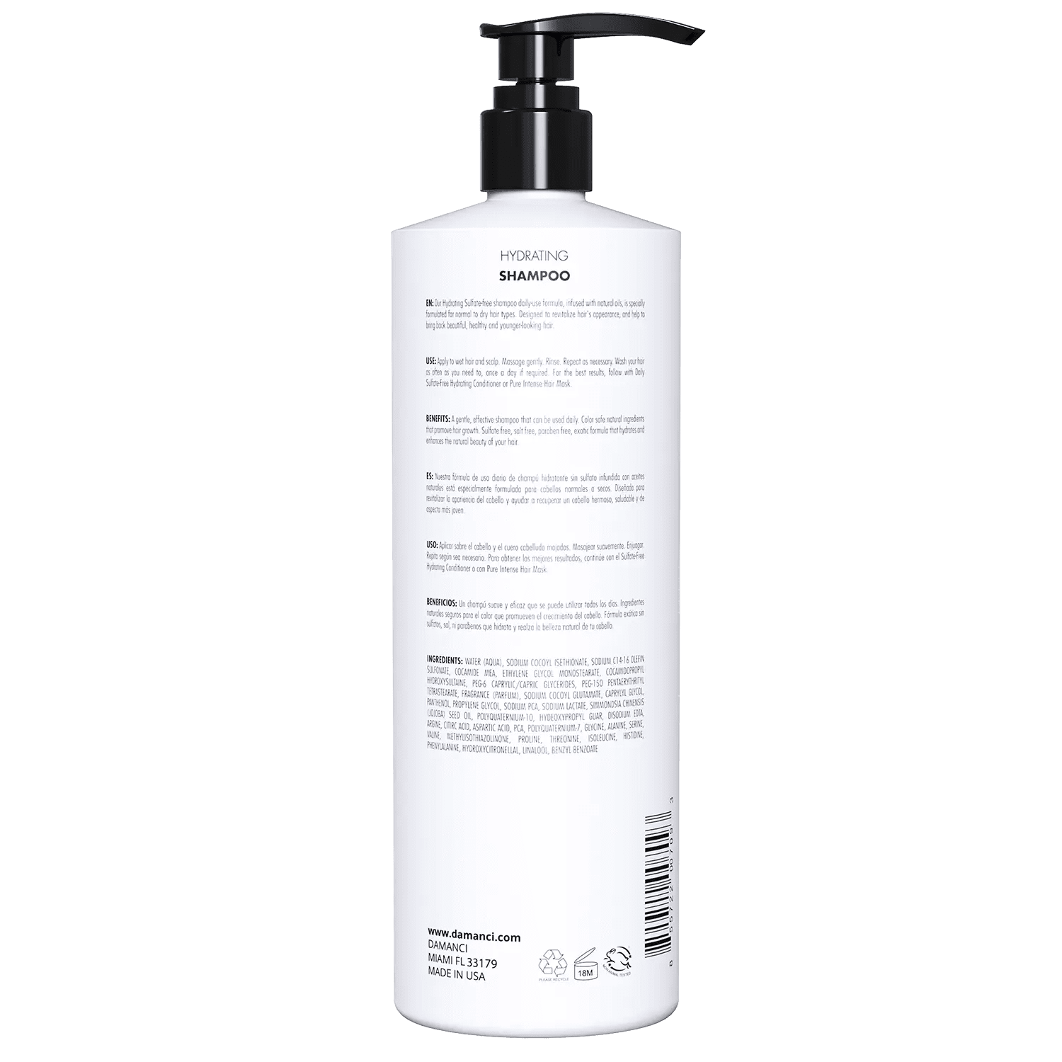 Hydrating Shampoo - DAMANCI® Better hair, better you!