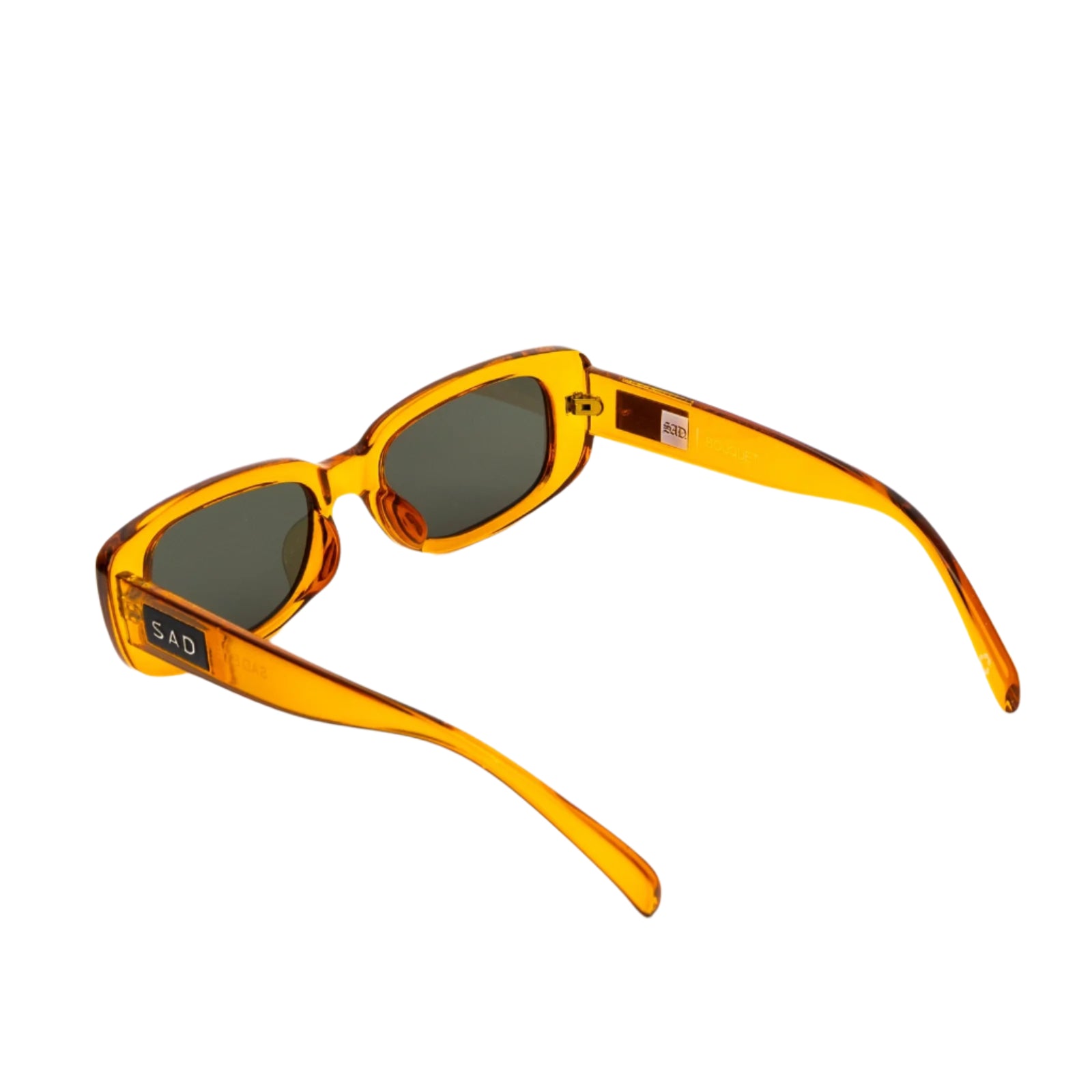 Sad Eyewear Bouquet rectangle sunglasses in amber with UV protection lenses