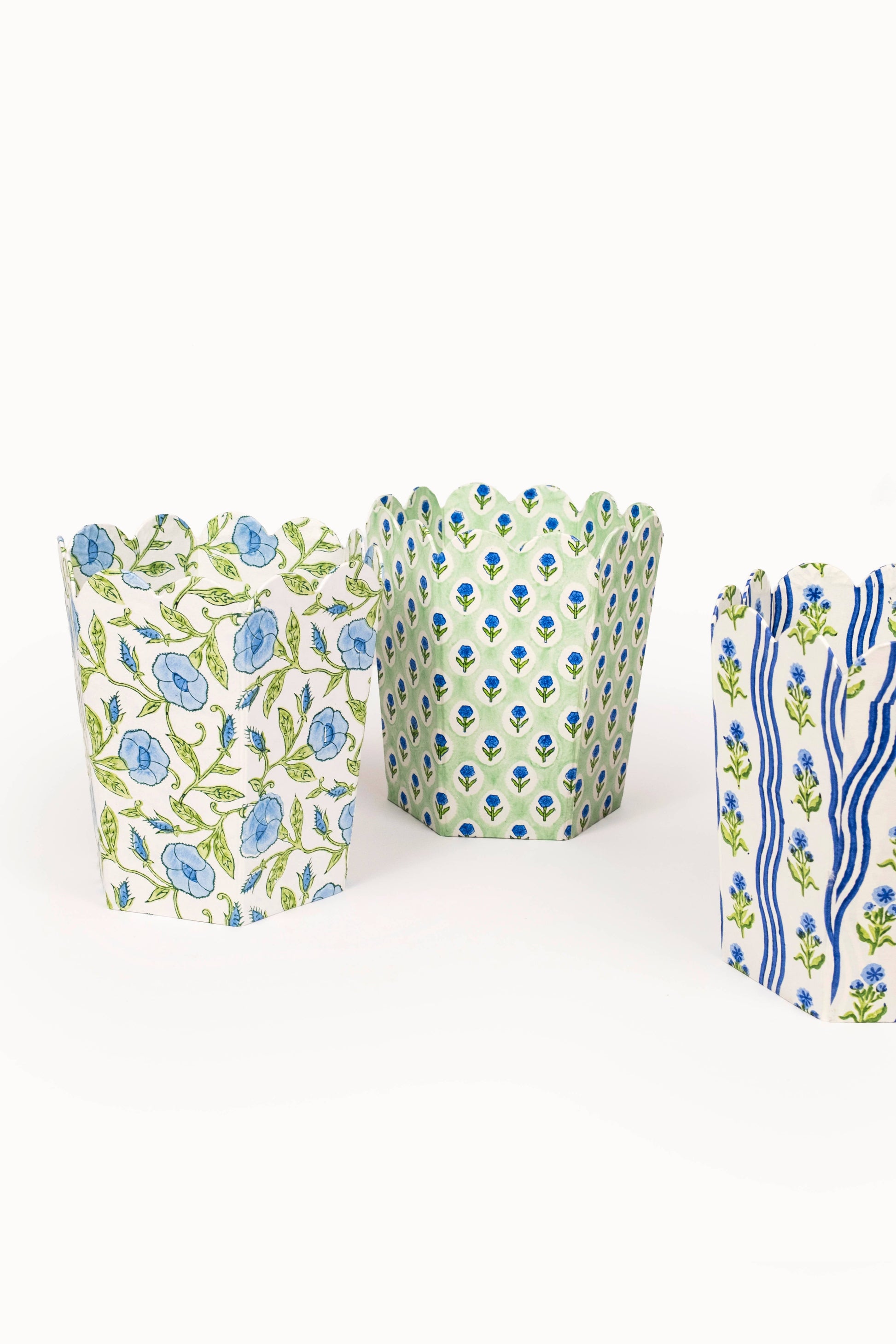 Block Print Storage/Waste Basket - Inaya (Collapsible)