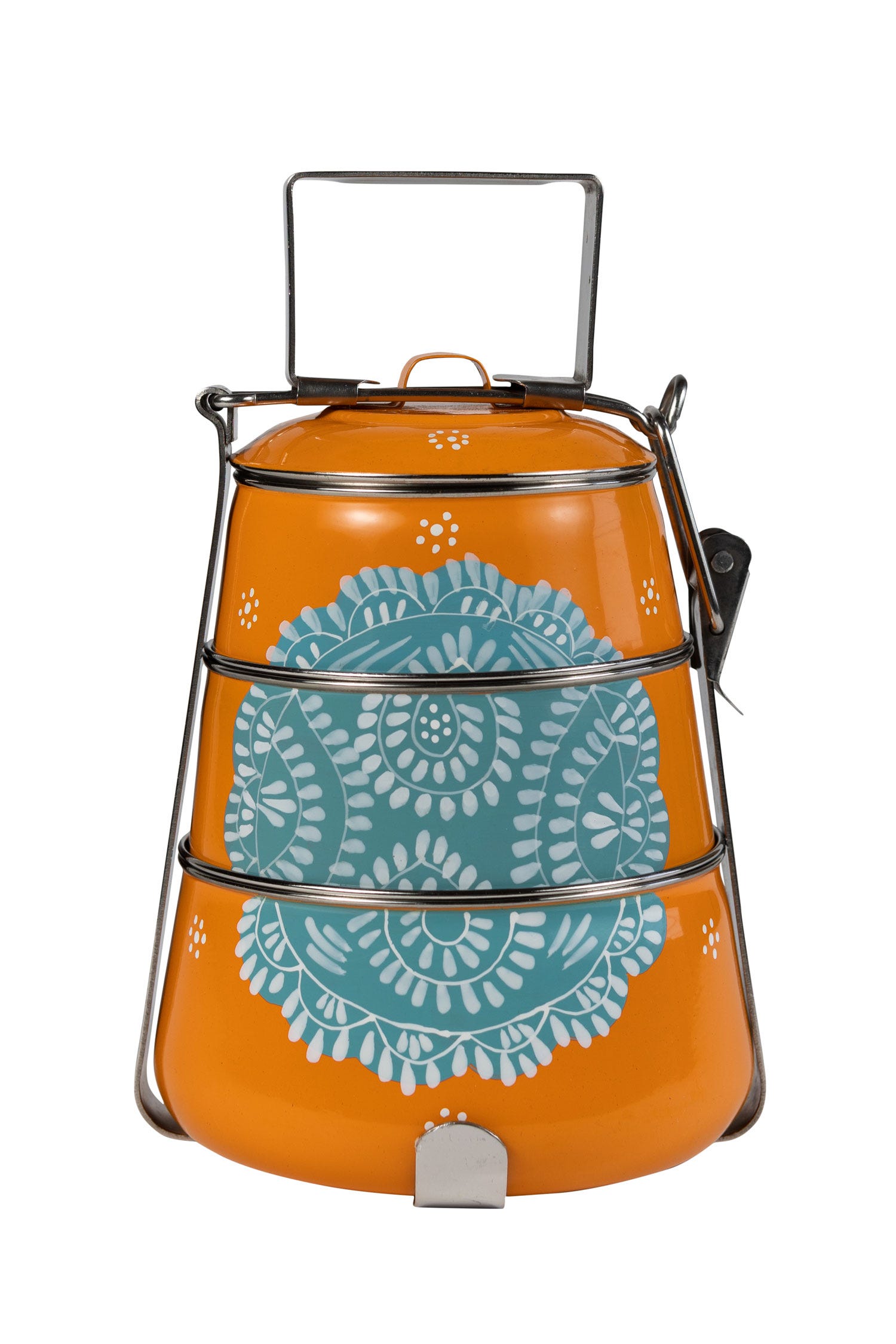 3 Tier Steel Tiffin To Go Container - Ten Thousand Villages