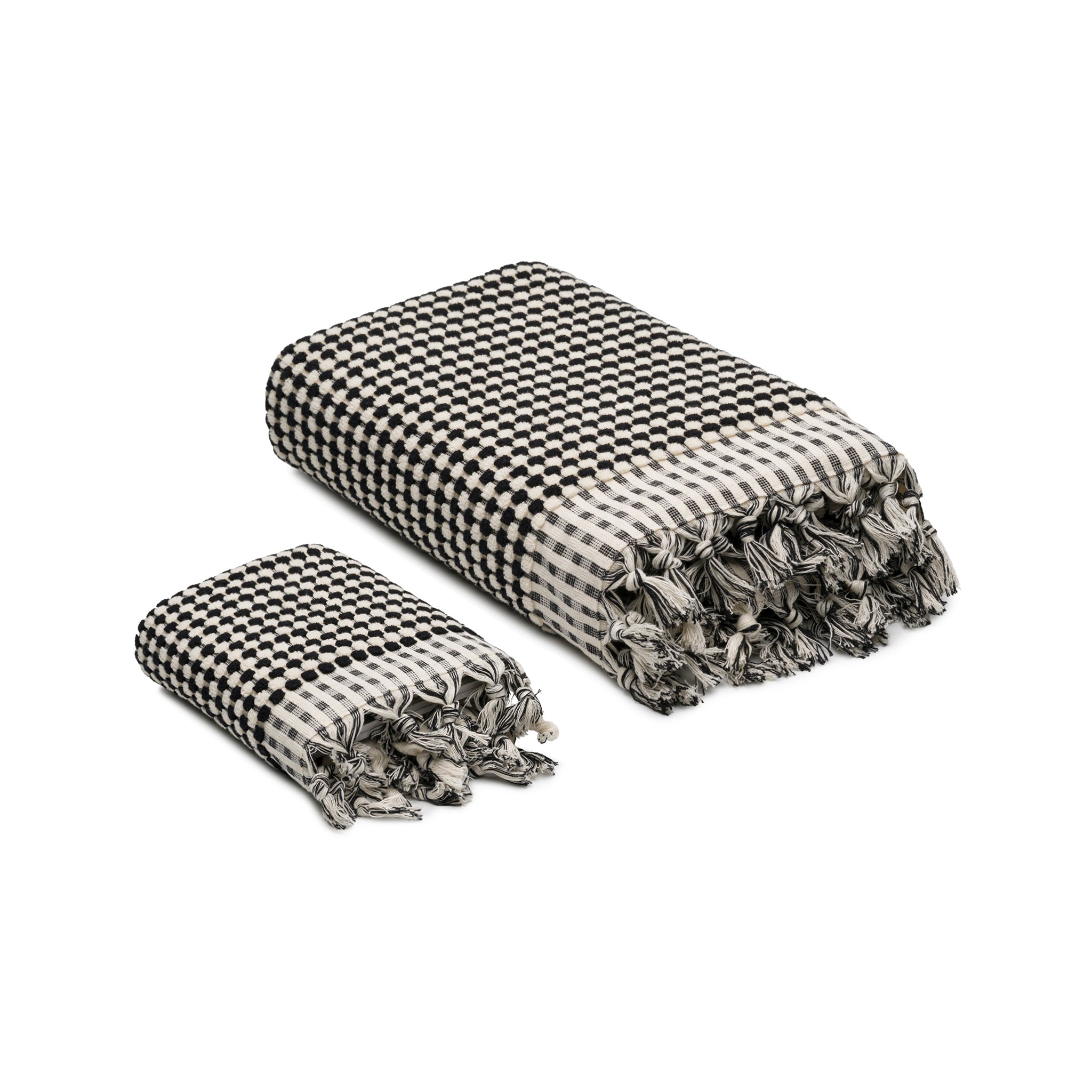 Dots Turkish Cotton Terry Bath and Hand Towels