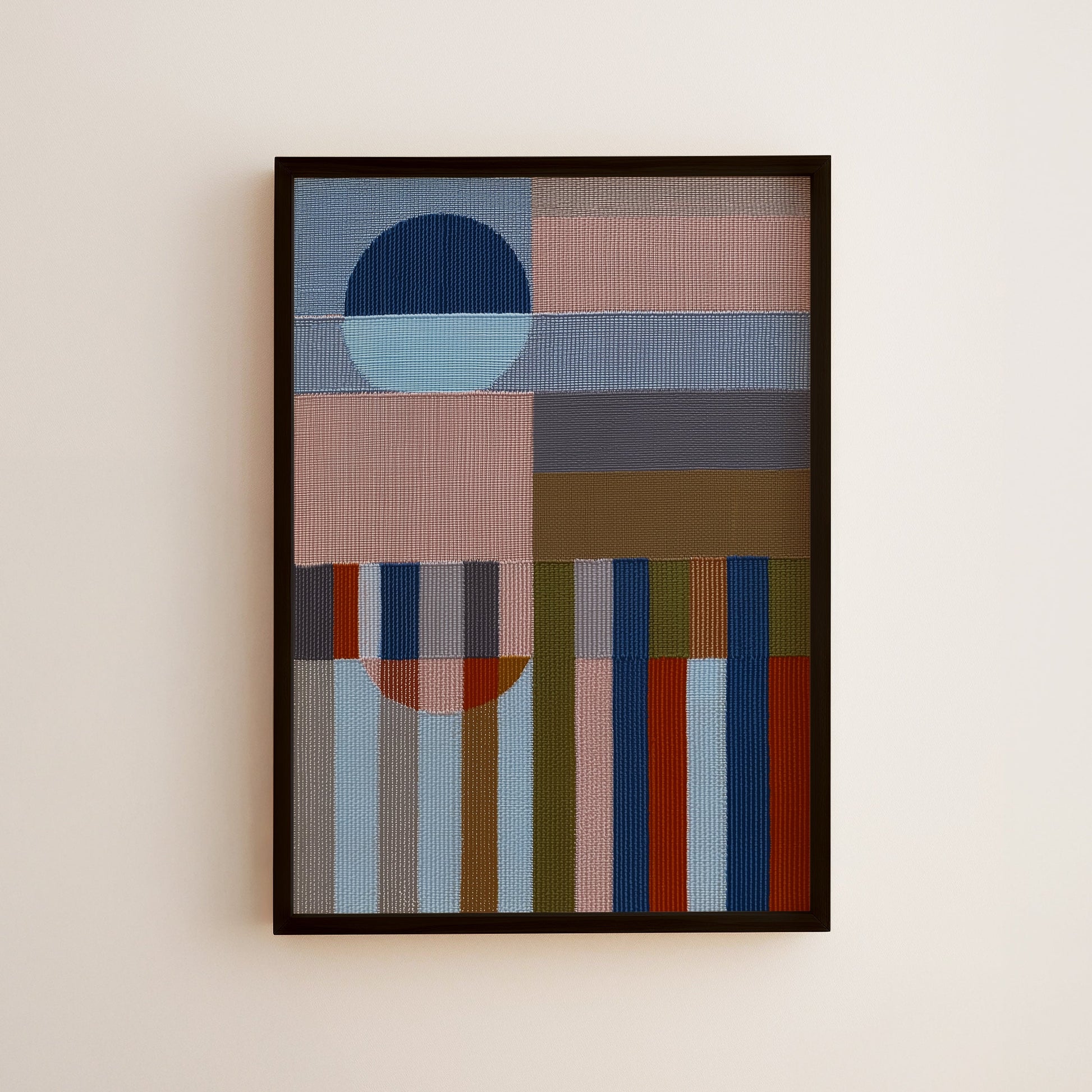 Woven Perspectives No. 06 — Geometric Abstract Art Print