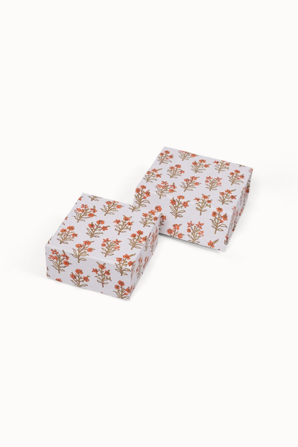 Leela Apricot decorative storage boxes closed