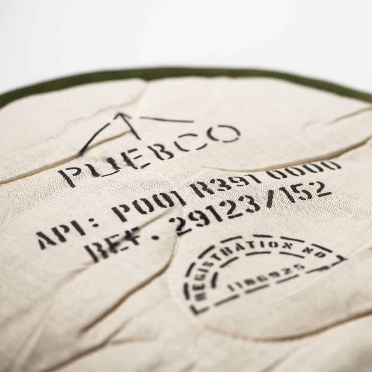 quilted seat cushion for stool olive puebco 114316 3
