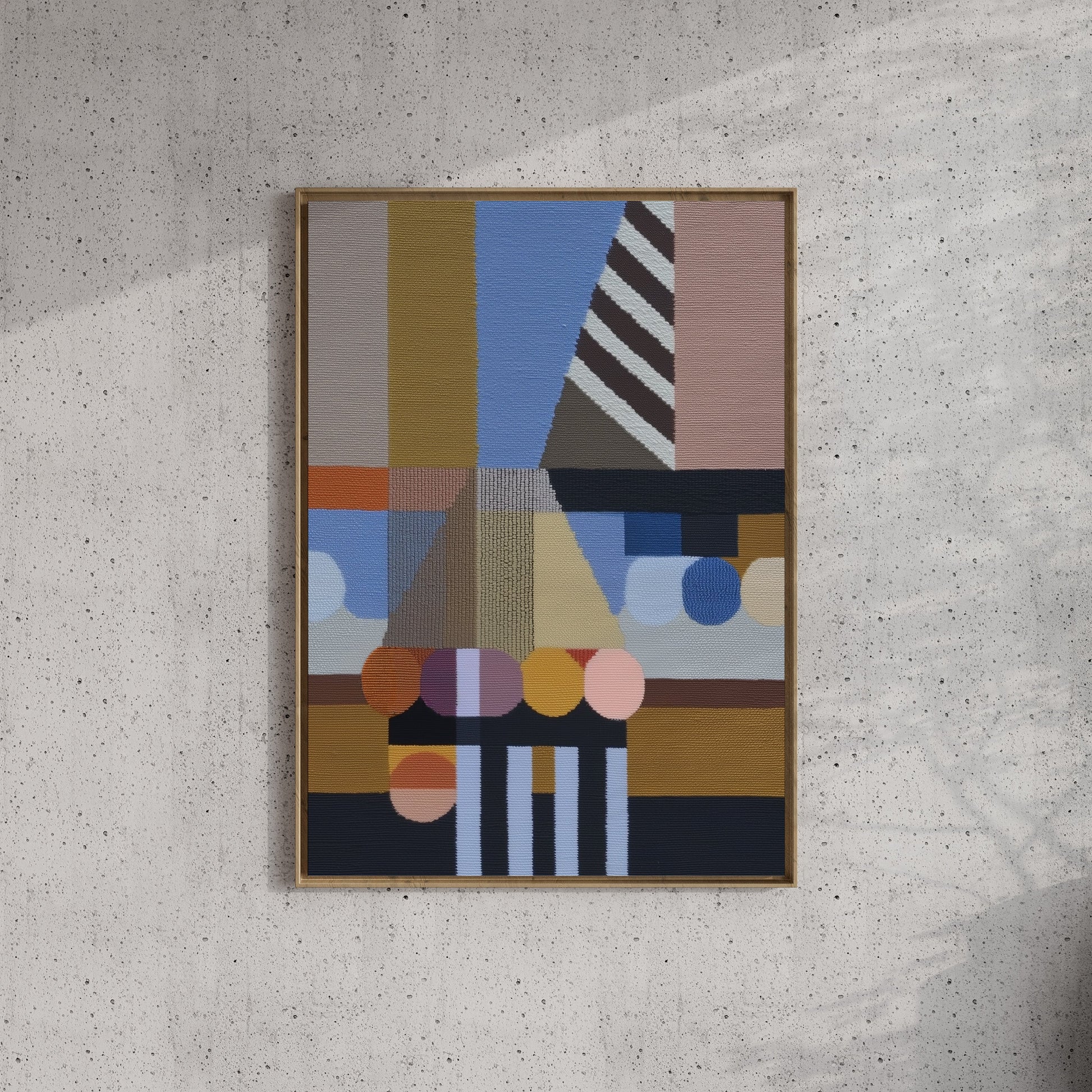 Woven Perspectives No. 05 — Geometric Abstract Art Print