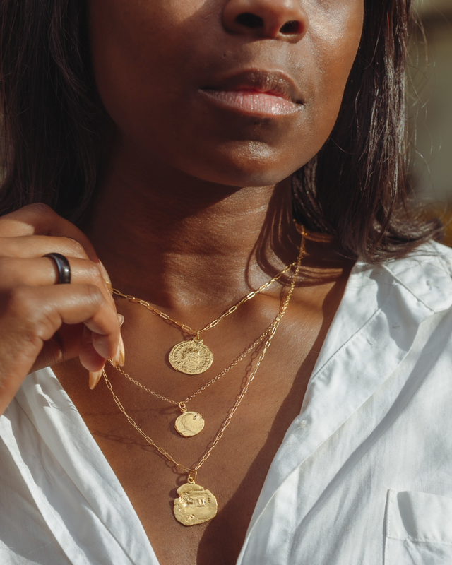 Parrot Cay Long Coin Necklace 10