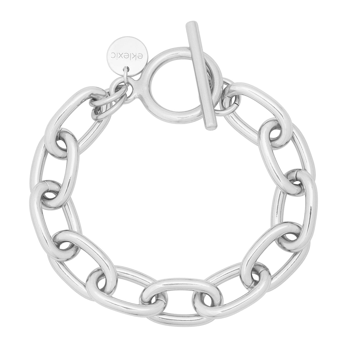 Silver chain-link bracelet from the Alana Toggle collection perfect for you