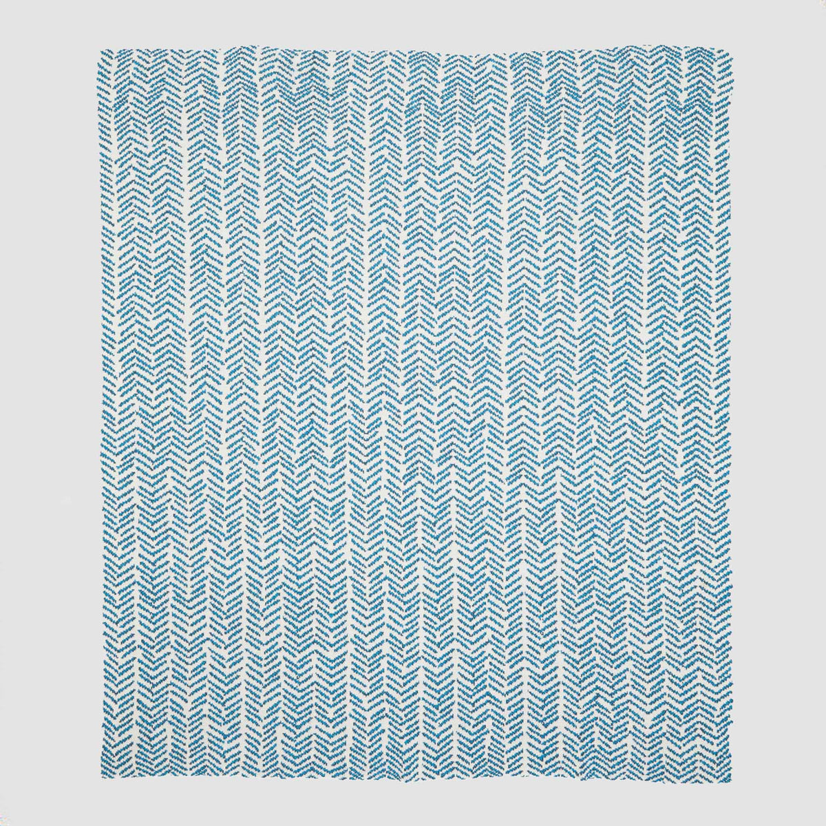 In2Green Eco Throw Cotton Sustainable Knit Warrior Throw Blanket Teal | Ovarian Cancer 601570193217 BL01GWB2