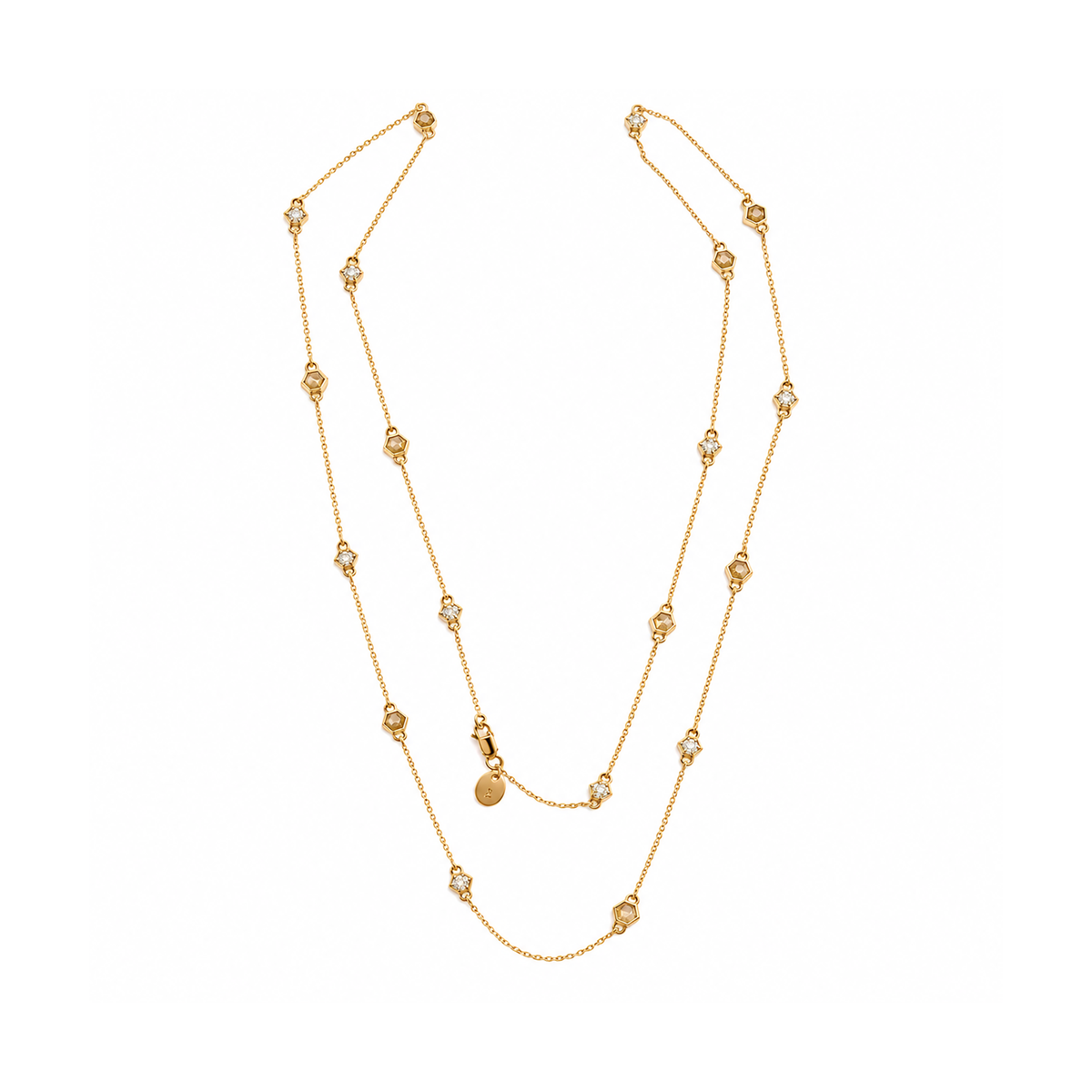 Dolcezza Longo Yellow Galaxy Diamond Necklace