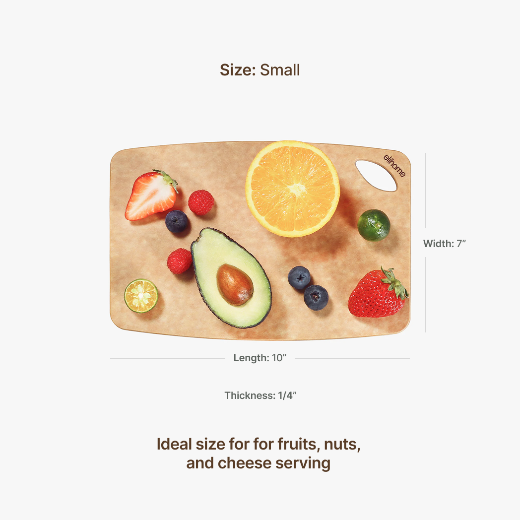 Elihome Classic Series Small Cutting Board dimensions - 7" x 10" x 1/4"