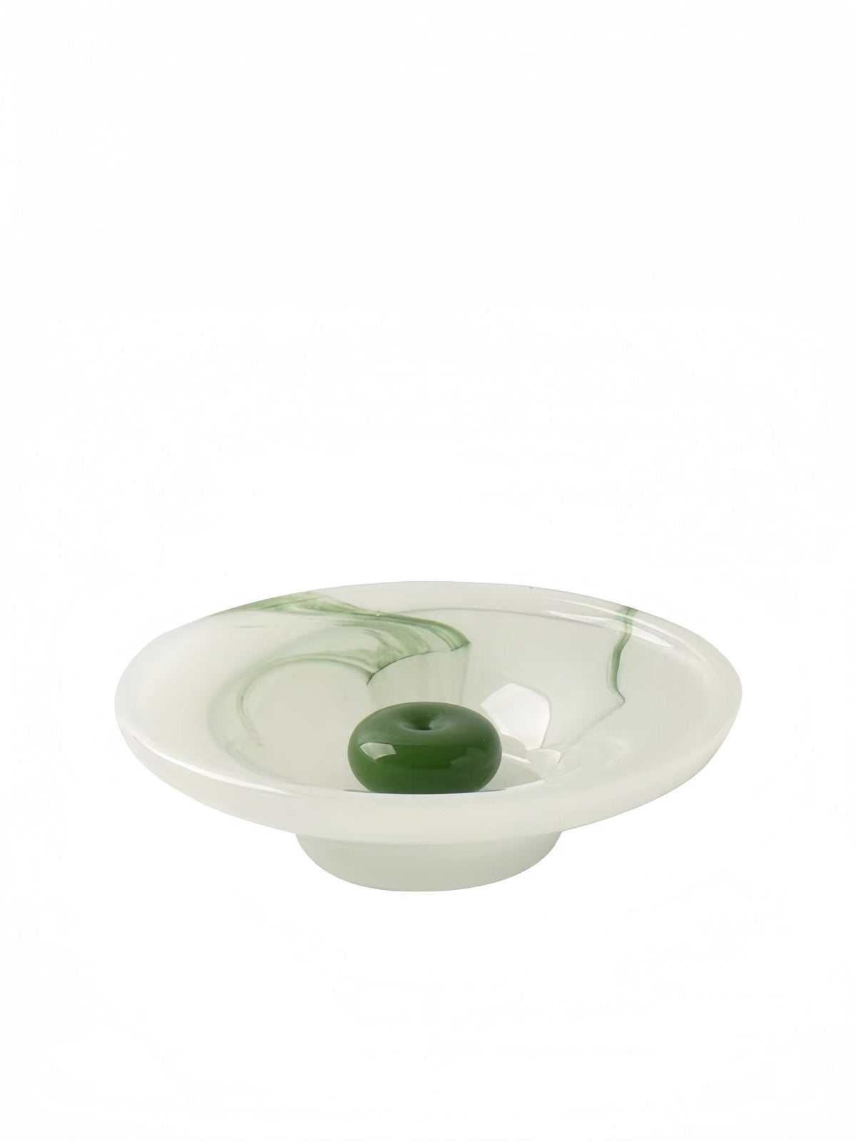 Still Pond Incense Stick Holder Burner with Ash Catcher, Zen Accent Decor for Hygge Living -Candle Holders- Still Pond Incense Stick Holder-Jade Ripple - INSPECIAL HOME