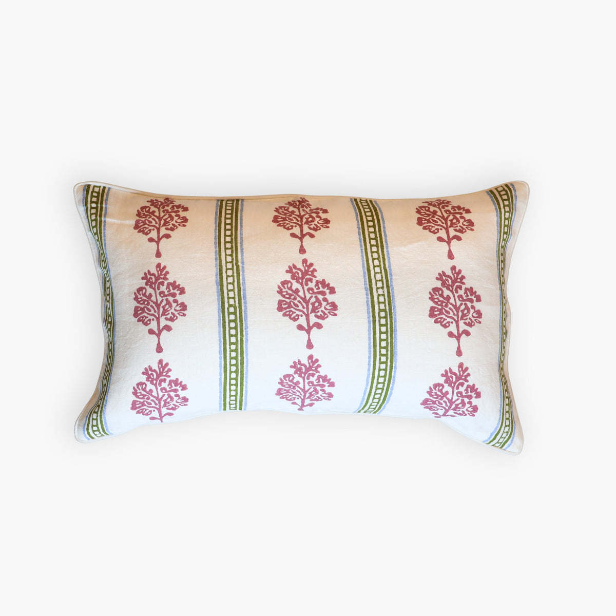 Sara Lumbar Throw Pillow Cover - Mauve