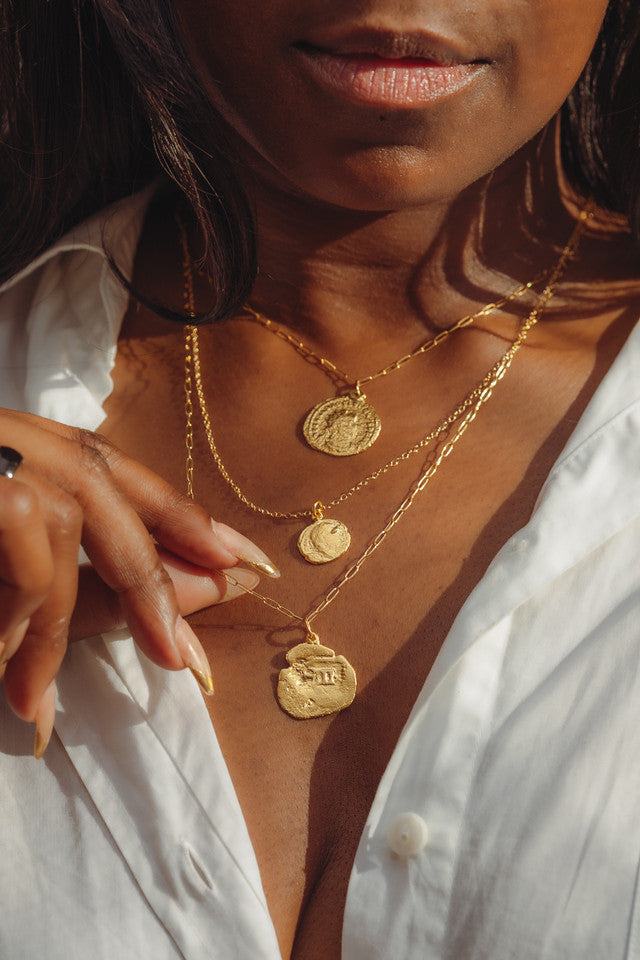 Parrot Cay Long Coin Necklace 5
