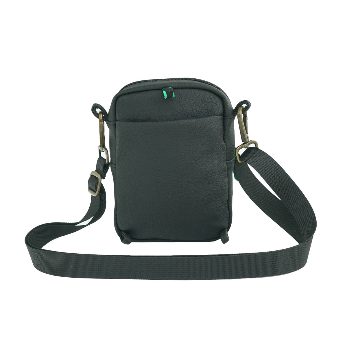 Rozi Vegan Leather Crossbody Bag 1L #color_pebble-black