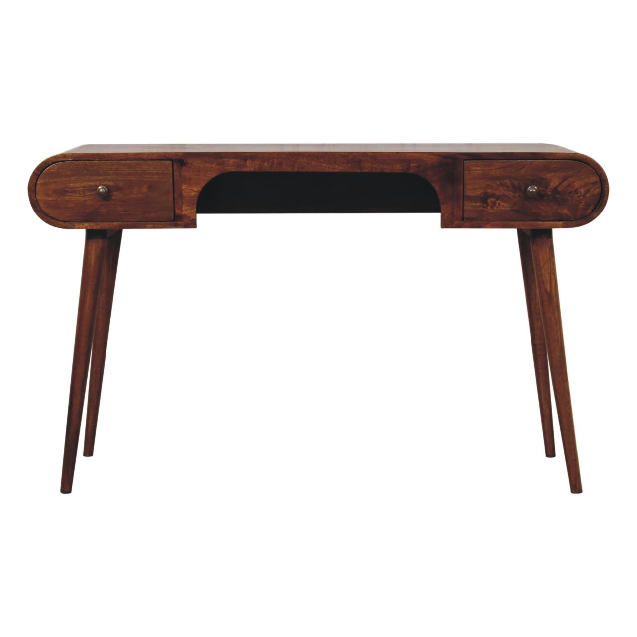 Solid Wood London Arch Writing Desk