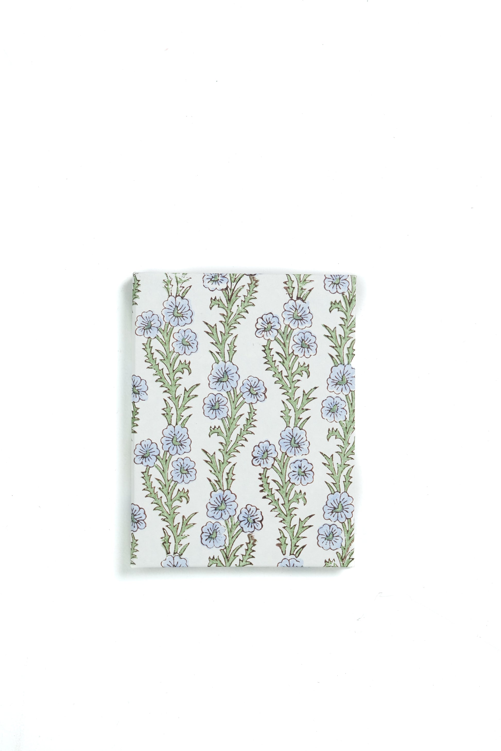 Light blue flower blockprint square picture frame from Inner Child