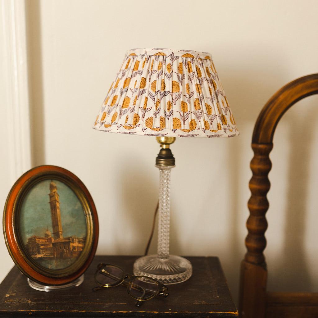 Pleated Lampshade in Stephanie Print - Sophie Williamson Design