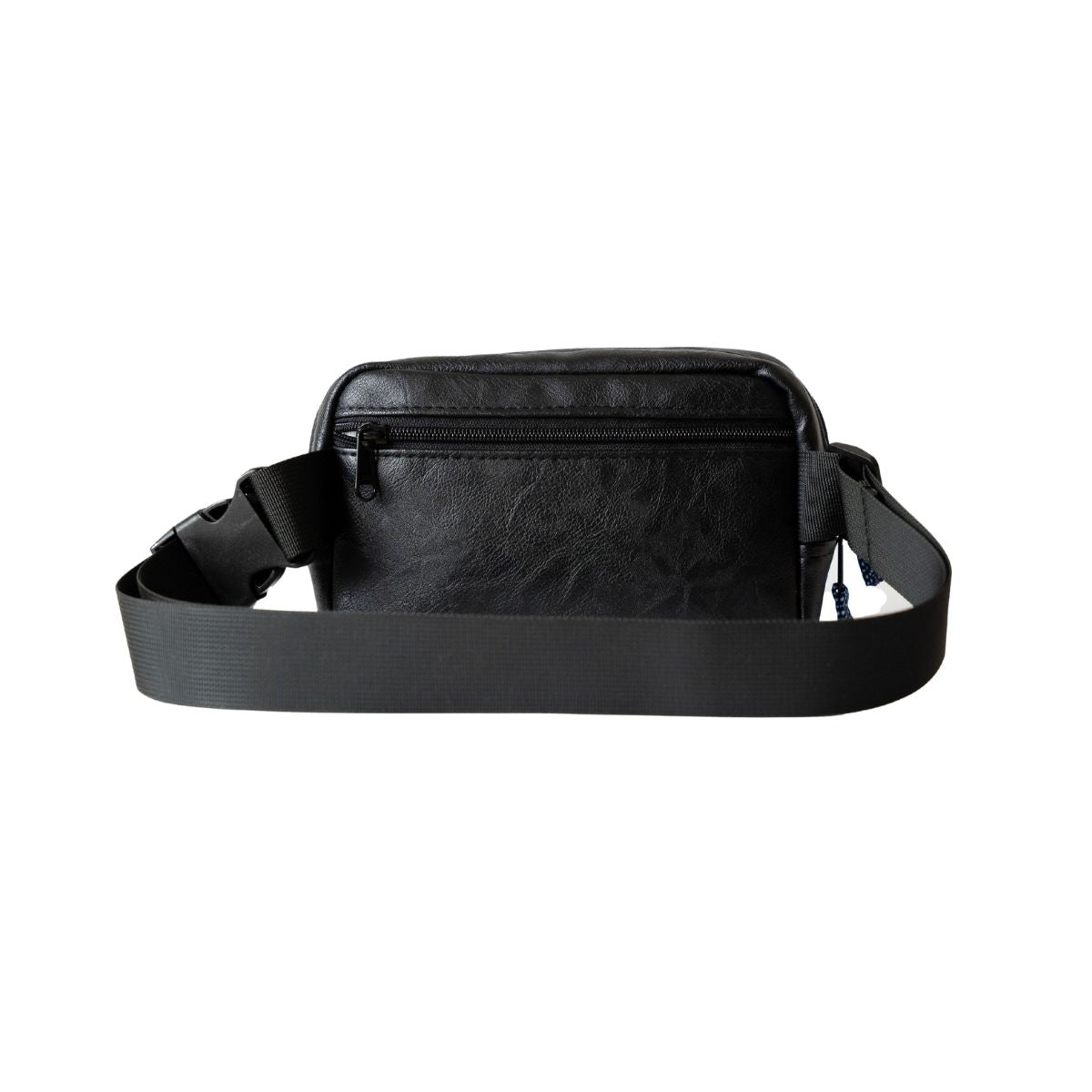 Vegan Leather Crossbody Belt Bag Ecodunia #color_black