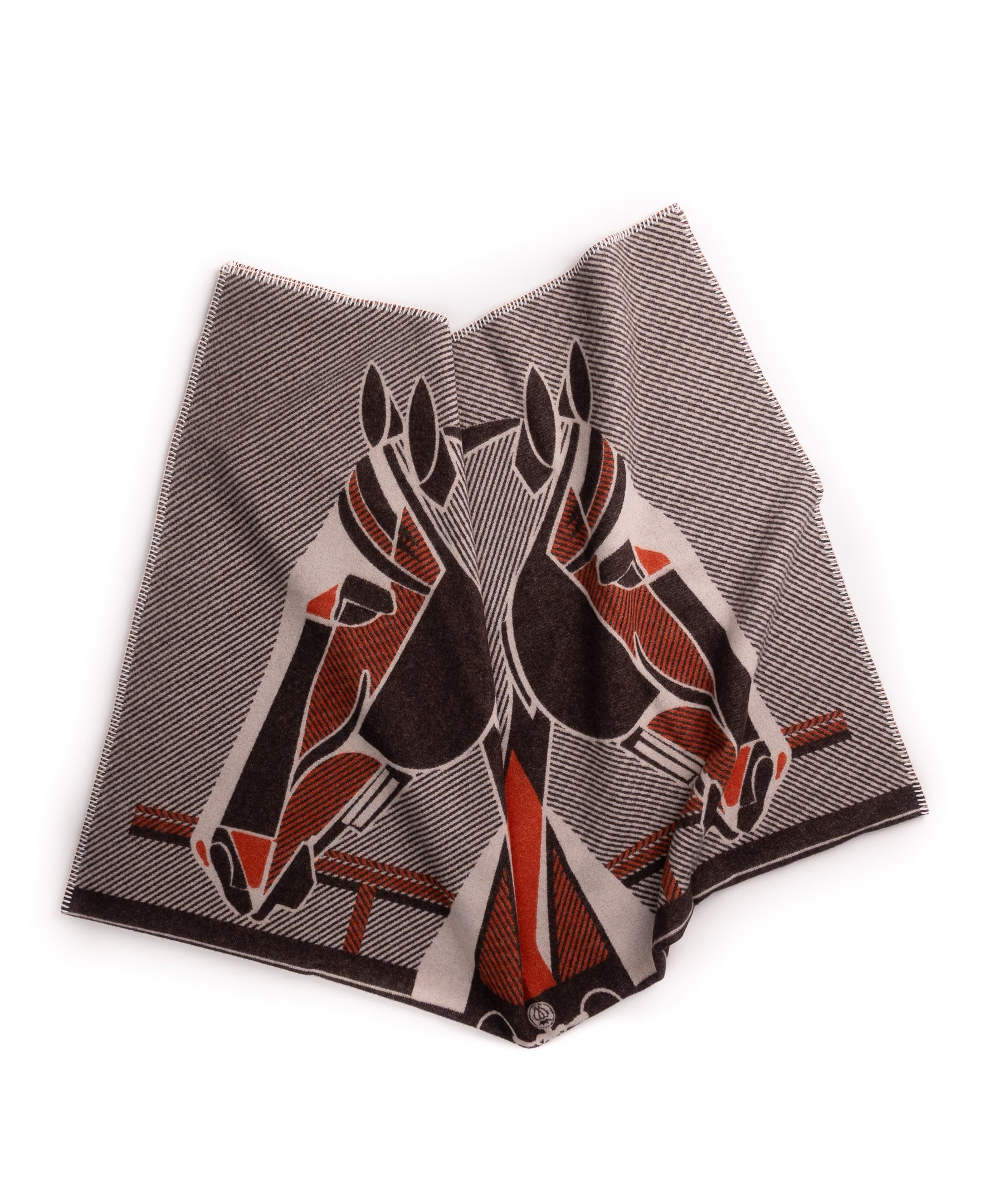The Thoroughbred Throw – Extra-Fine Italian Merino Wool | 57" x 74"-Throws and Blankets-[bar code]-Prince of Scots