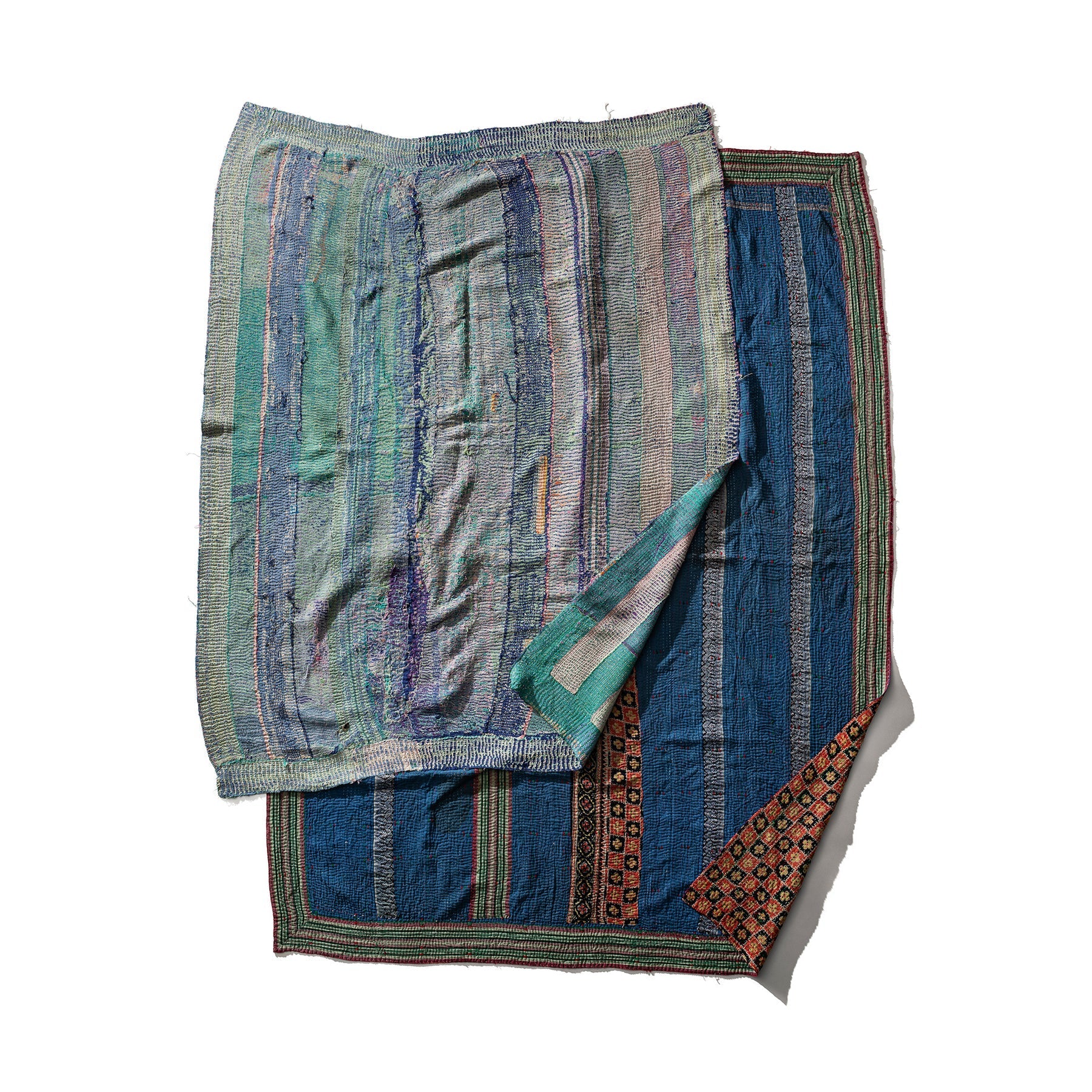 Covered Vintage Kantha Quilt Medium Organizer Puebco 113845 5