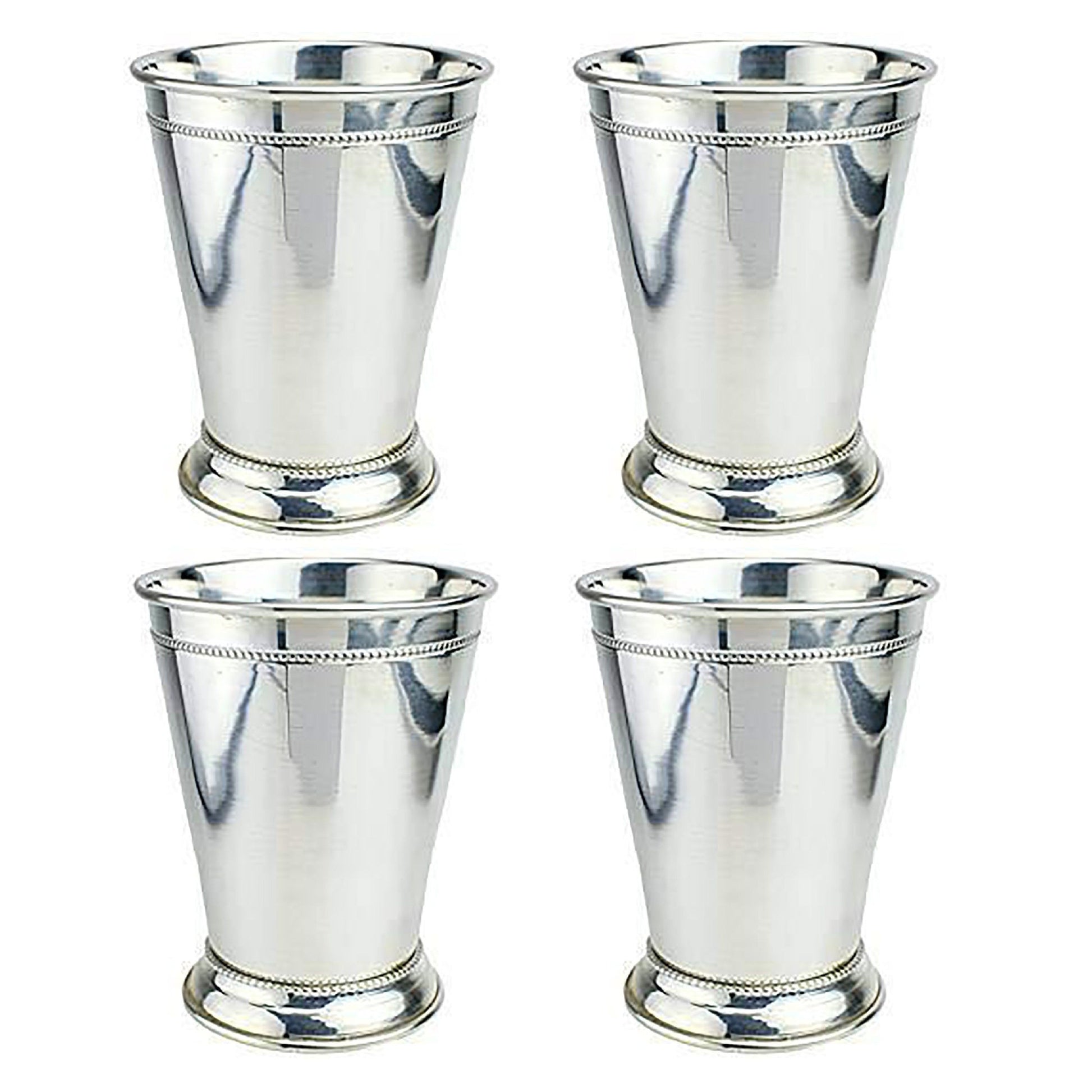 Prince of Scots Copper Mint Julep Cup w/ Pure Silver-Plate (Set of 4)-Mint Julep-Prince of Scots-810032751609-4MintJulepSP-Prince of Scots