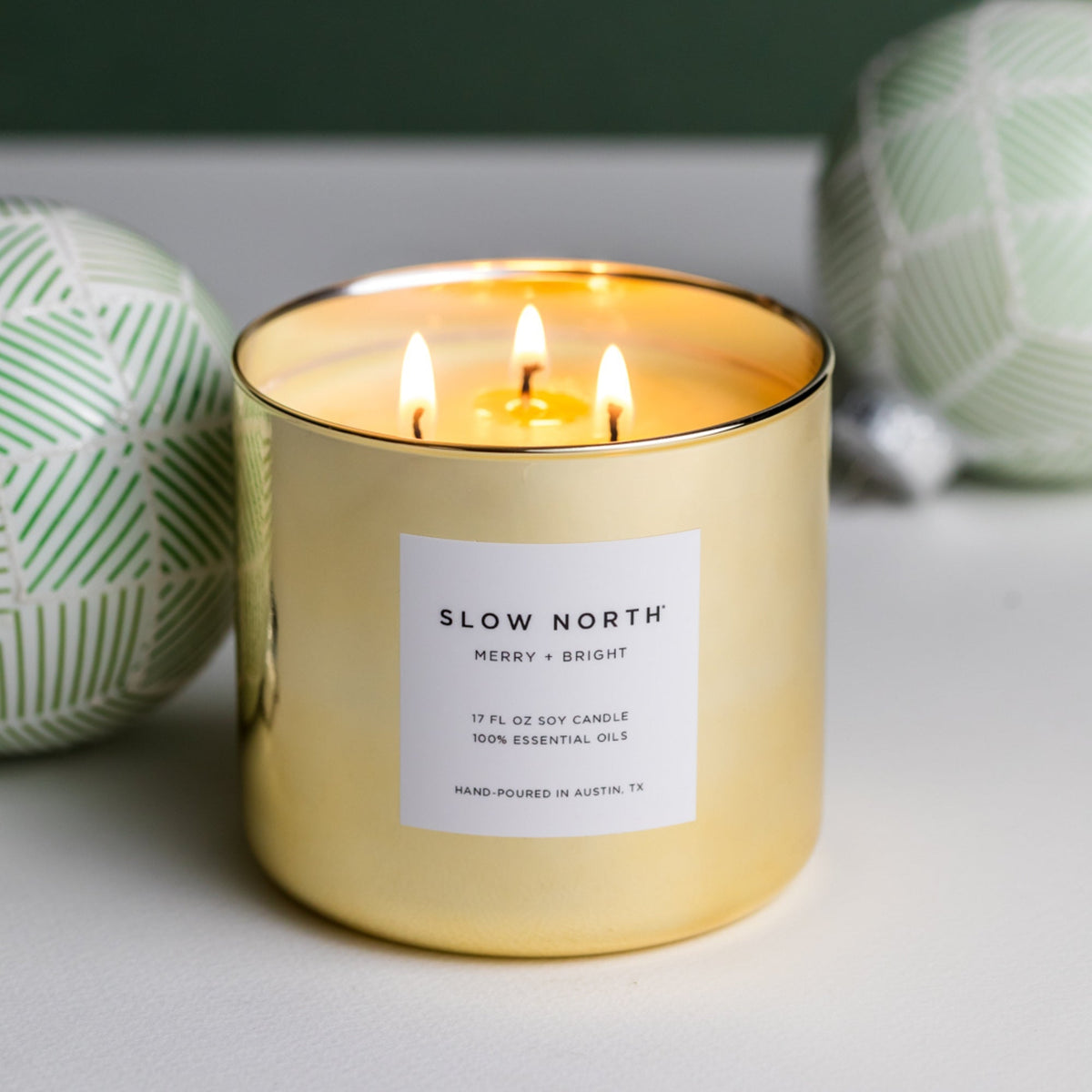 Merry + Bright - Signature 3-Wick Candle (Seasonal)