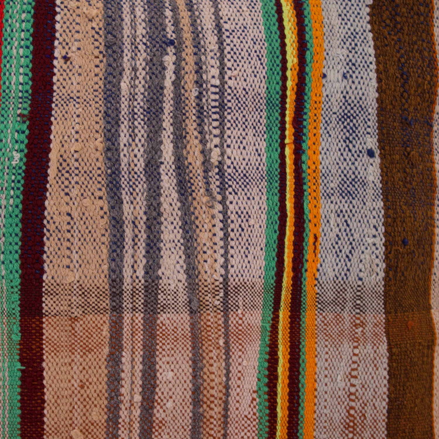 Upcycled Brown Textile Pillow - Apartment F