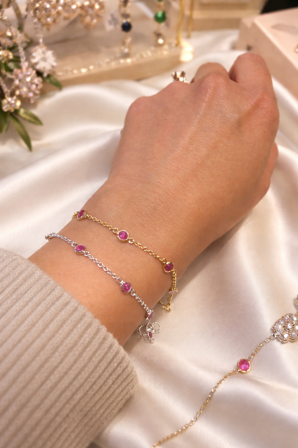 Classic sterling silver bracelet, tarnish-free and stylish for work or casual wear
