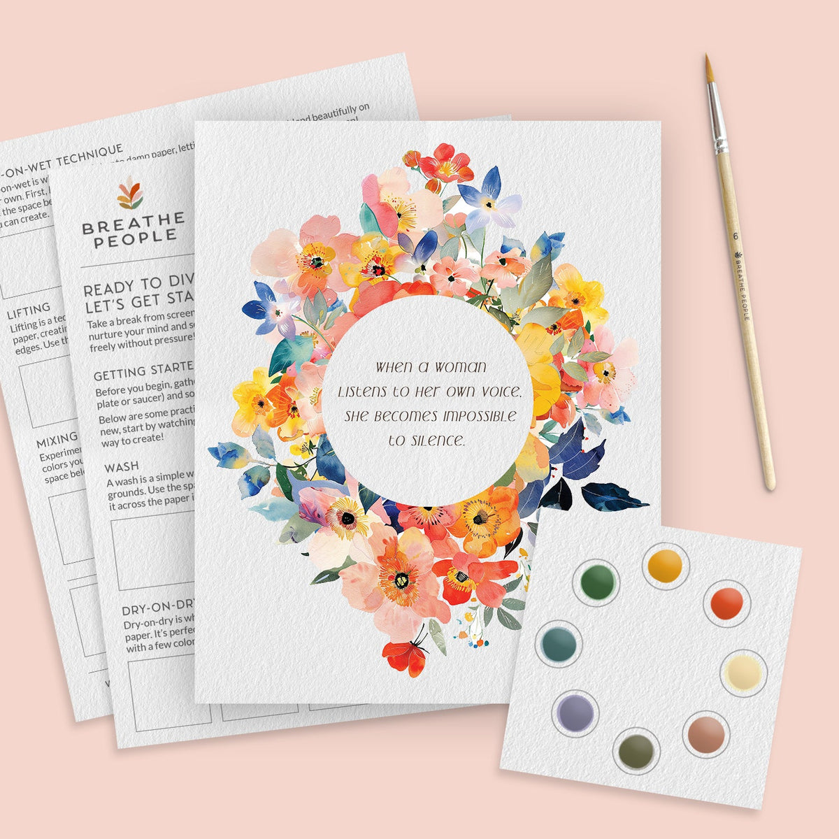 When a Woman Listens – All-in-One Watercolor Kit
