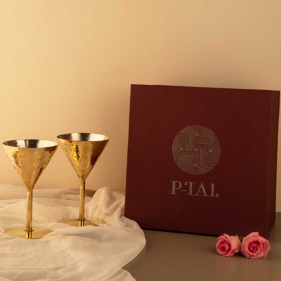 Cocktail Glass set of 2 with GIft Box