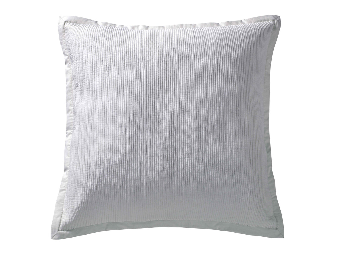 ES-168-2626_1|Crisp white quilted coverlet sham, featuring a subtle vertical ribbed texture for a clean and inviting modern bedroom look.