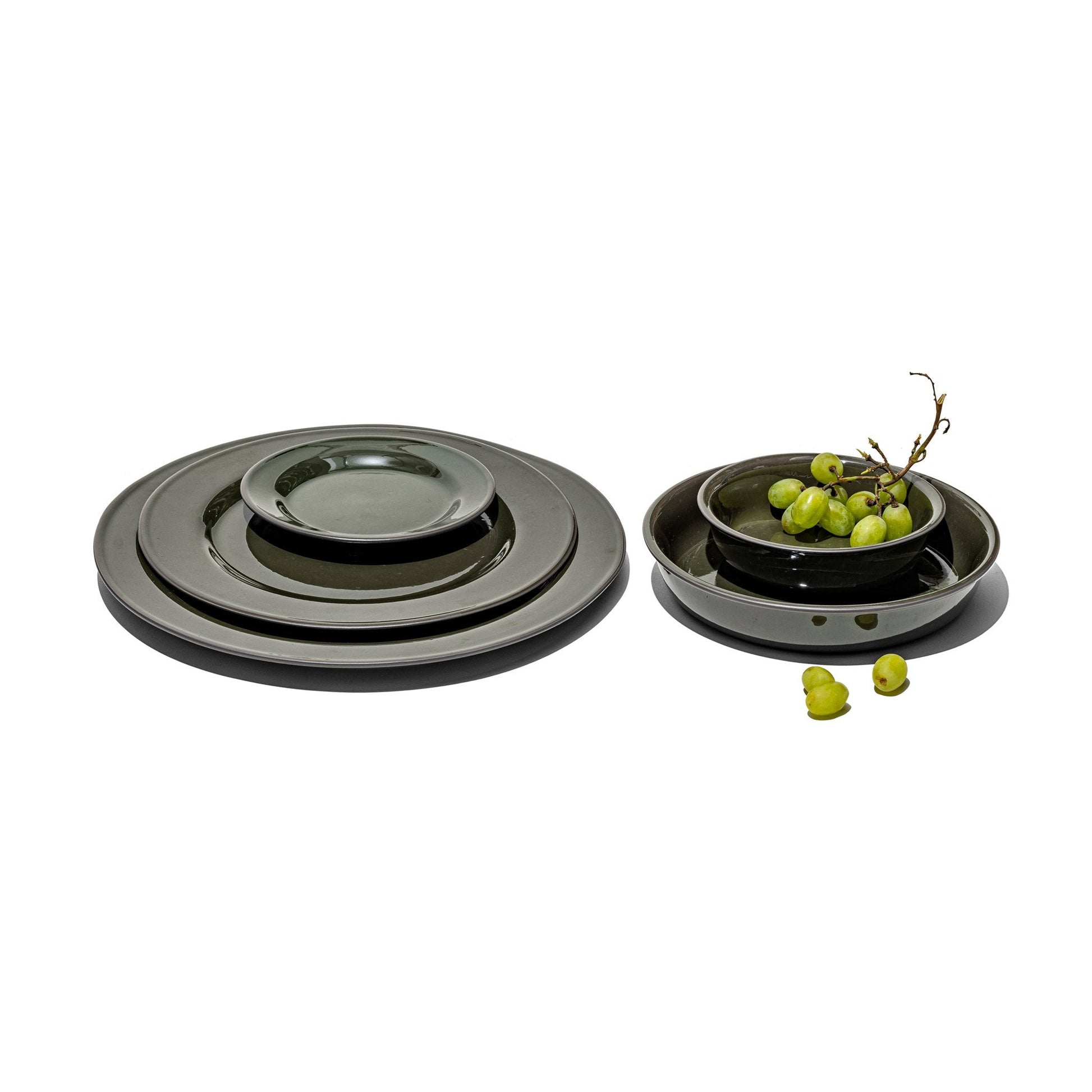 Forest Green Dinnerware Bowl 1