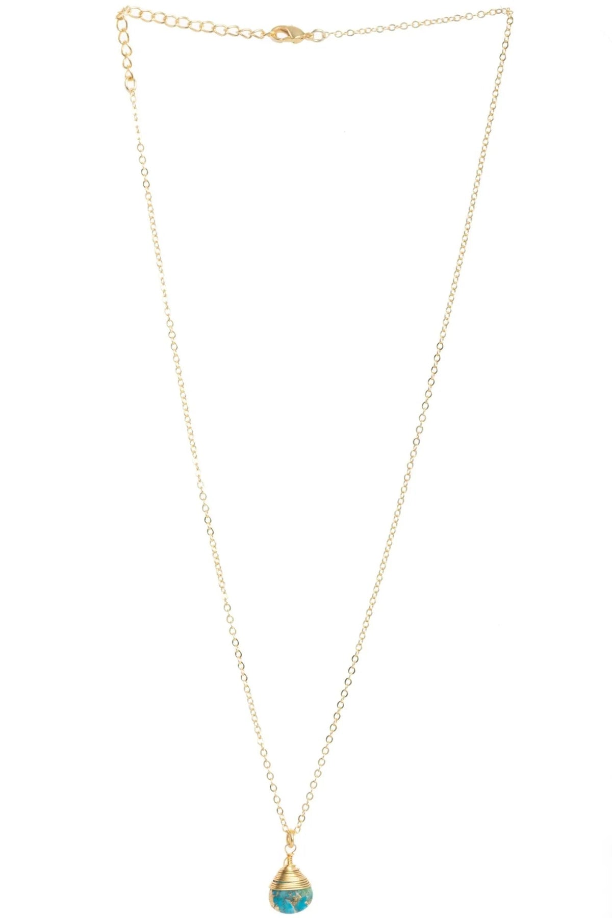 Mojave Mini Raindrop Earring and Necklace Set Turquoise