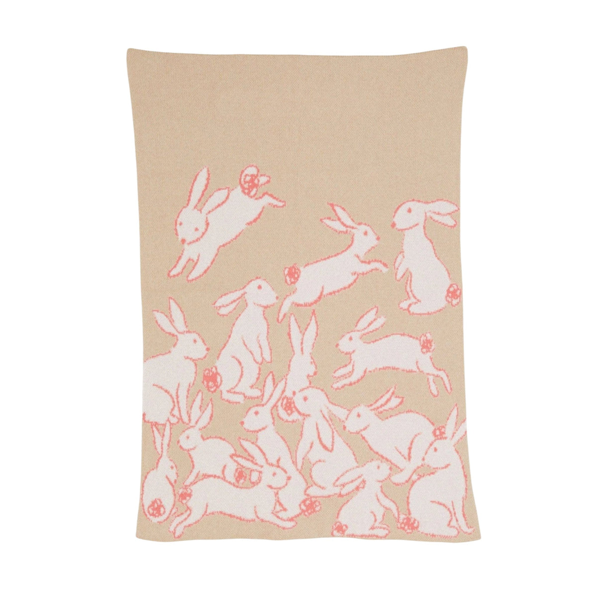 In2Green Eco Baby Throws Baby Cotton Knit Blanket - Bunnies 601570193248 BB02BBY3