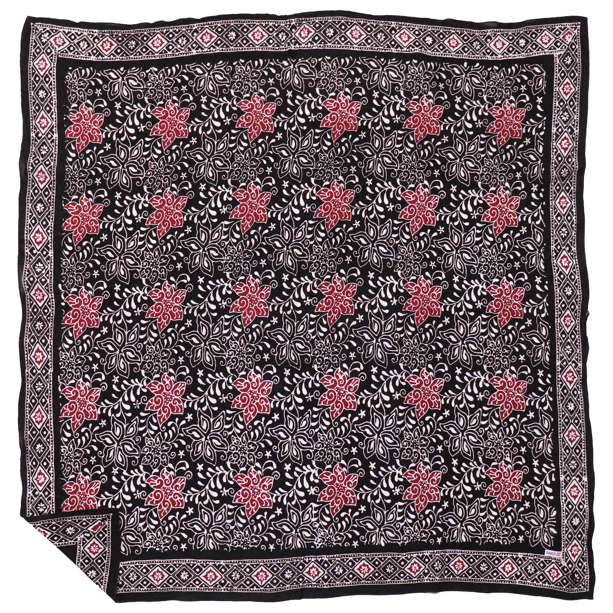 Large 39" Hand Dyed Batik Bandana - Star