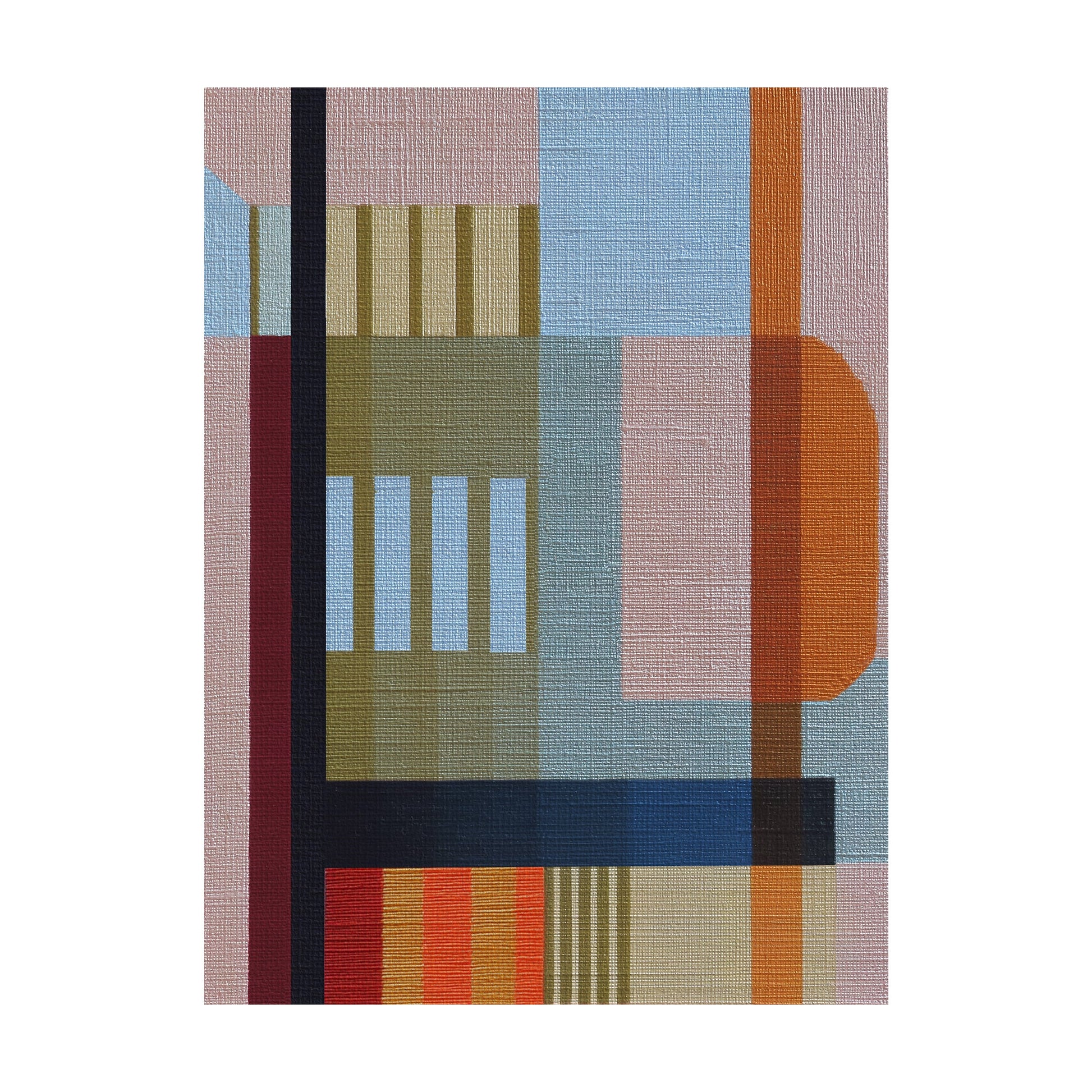 Woven Perspectives No. 01 — Geometric Abstract Art Print
