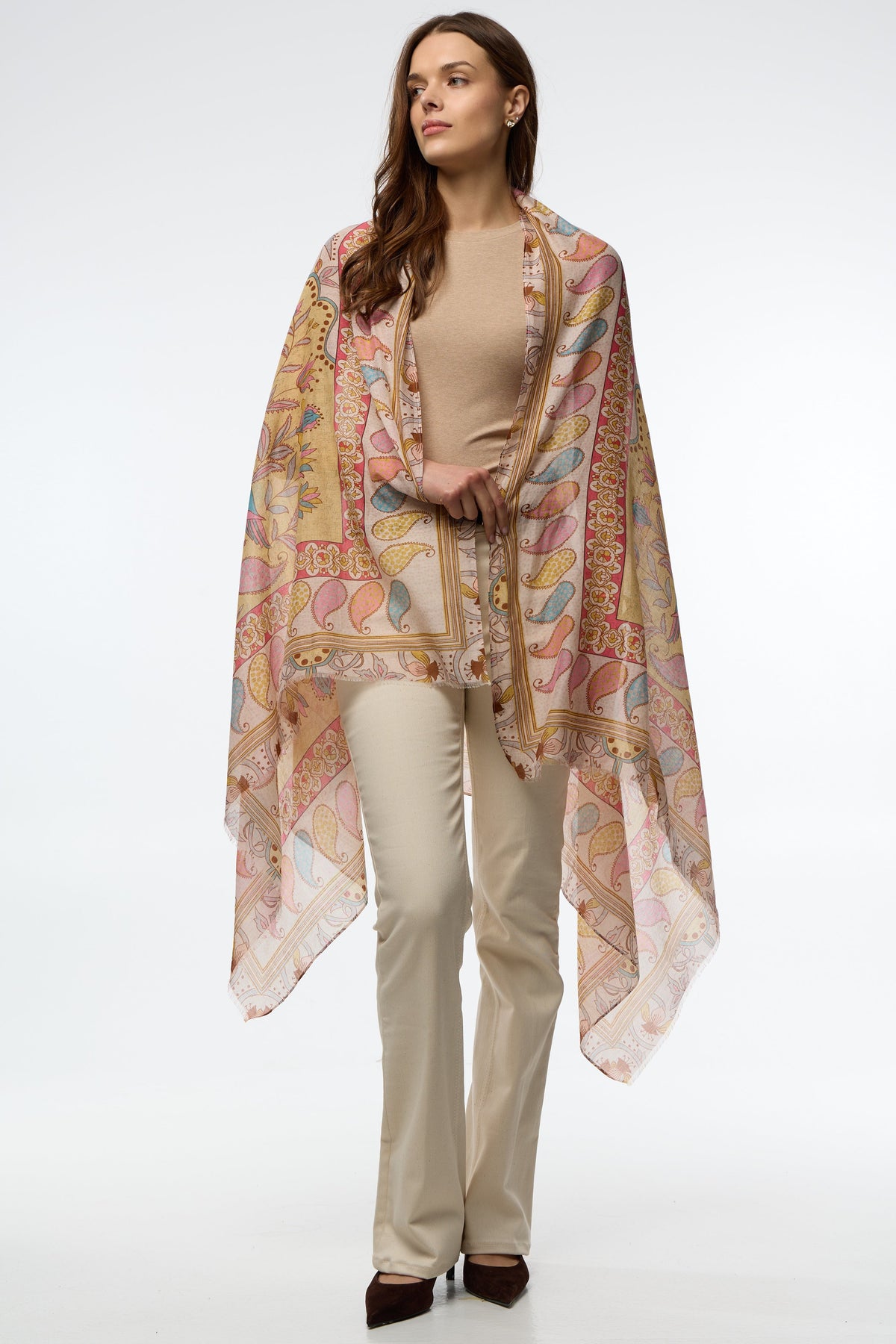 Paisley Palm Scarf - Multi