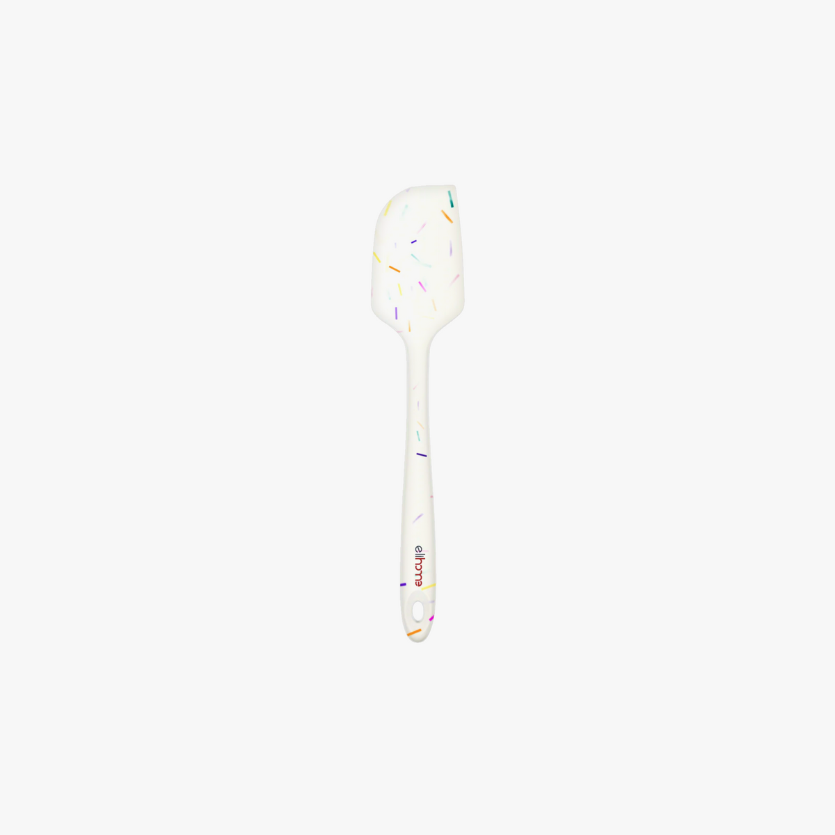Elihome Classic Silicone Spatula in Sprinkles, 11 inches by 2.2 inches with seamless one piece design, reinforced steel core and ergonomic non-slip handle
