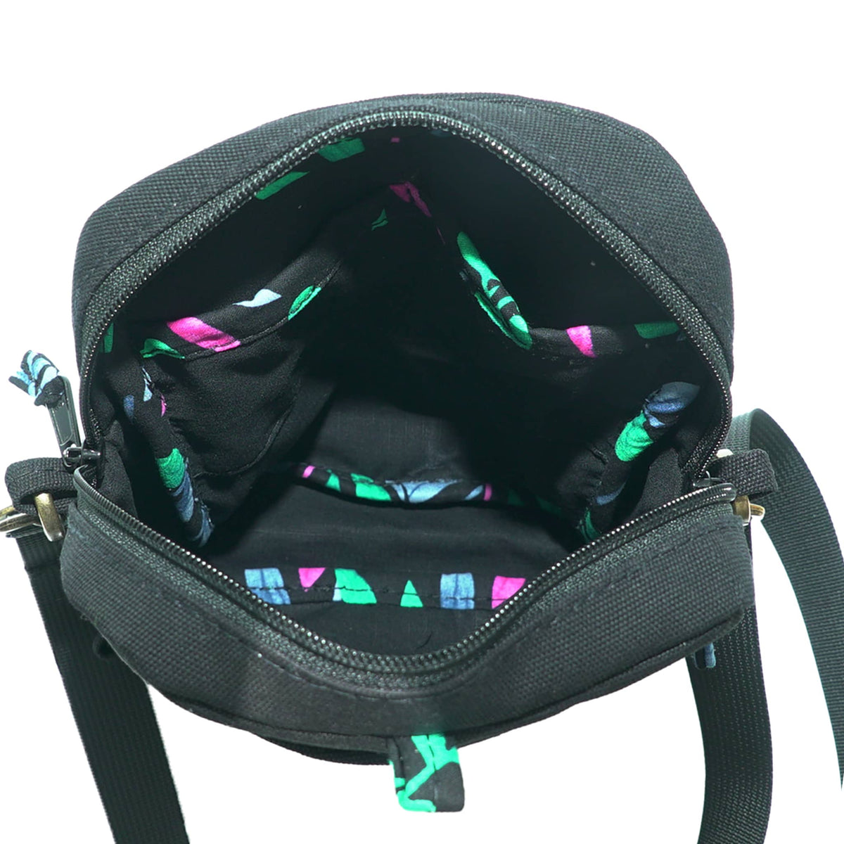 Rozi Canvas Crossbody Bag 2L #color_black