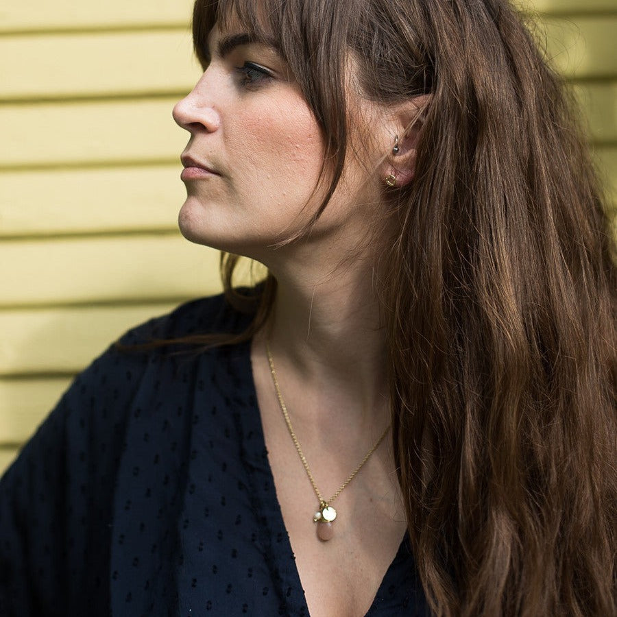 tiny pink charm necklace | Fair Anita