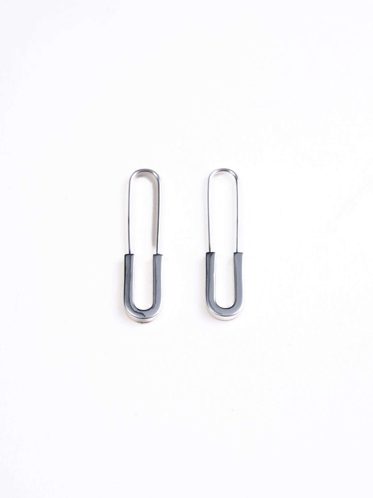 925 sterling silver theo paper clip earring