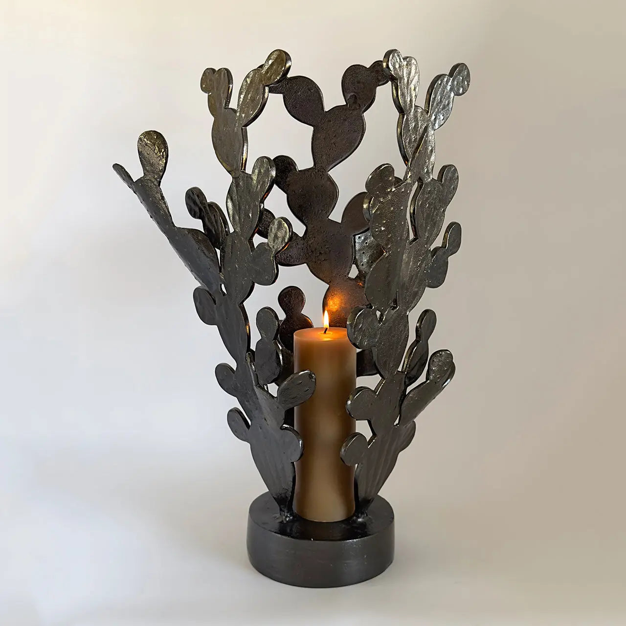 San Miguel Nopales Candleholder Sculpture - Nima Oberoi Lunares 