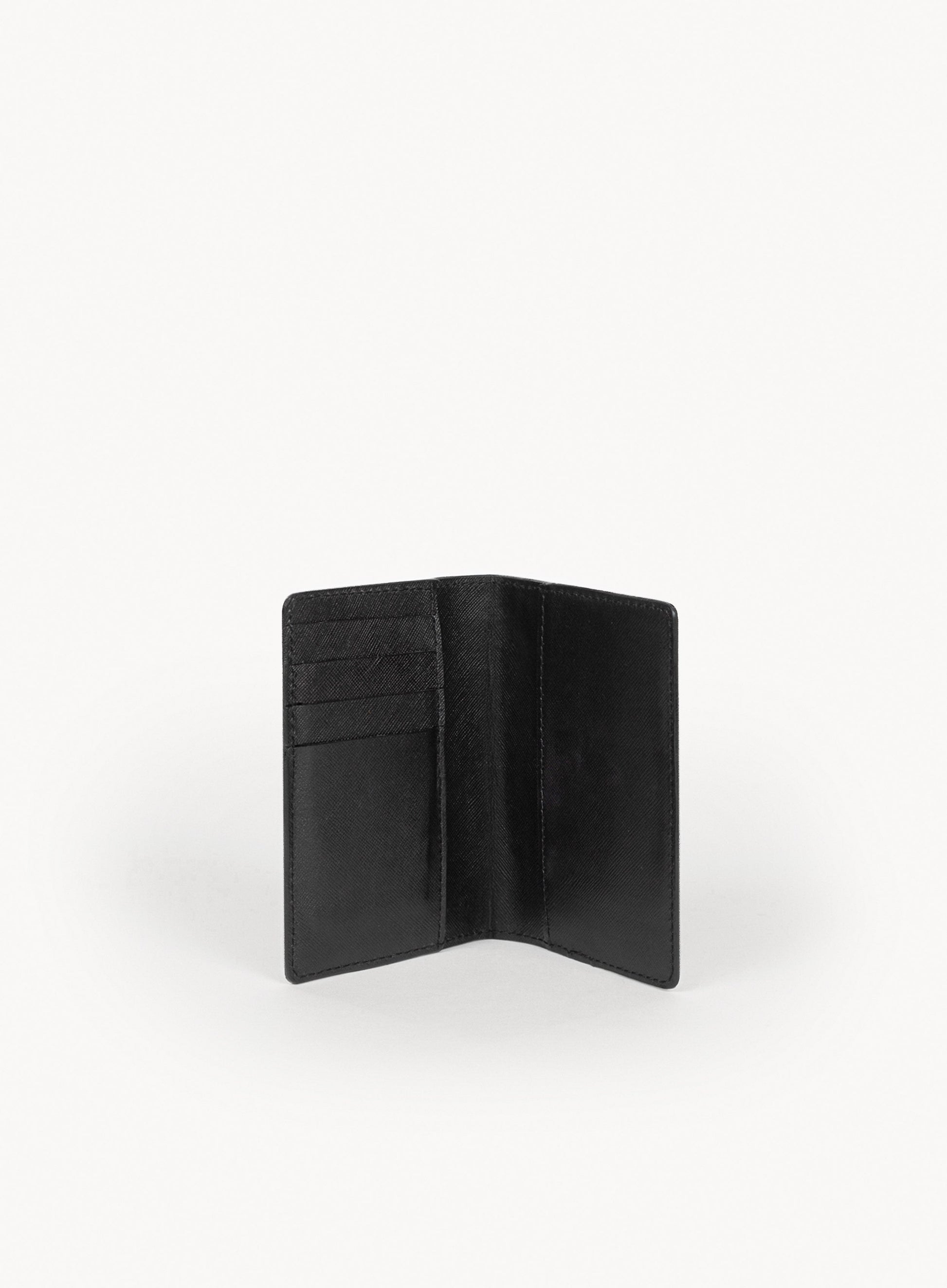 operators passport cover in black interior-view.