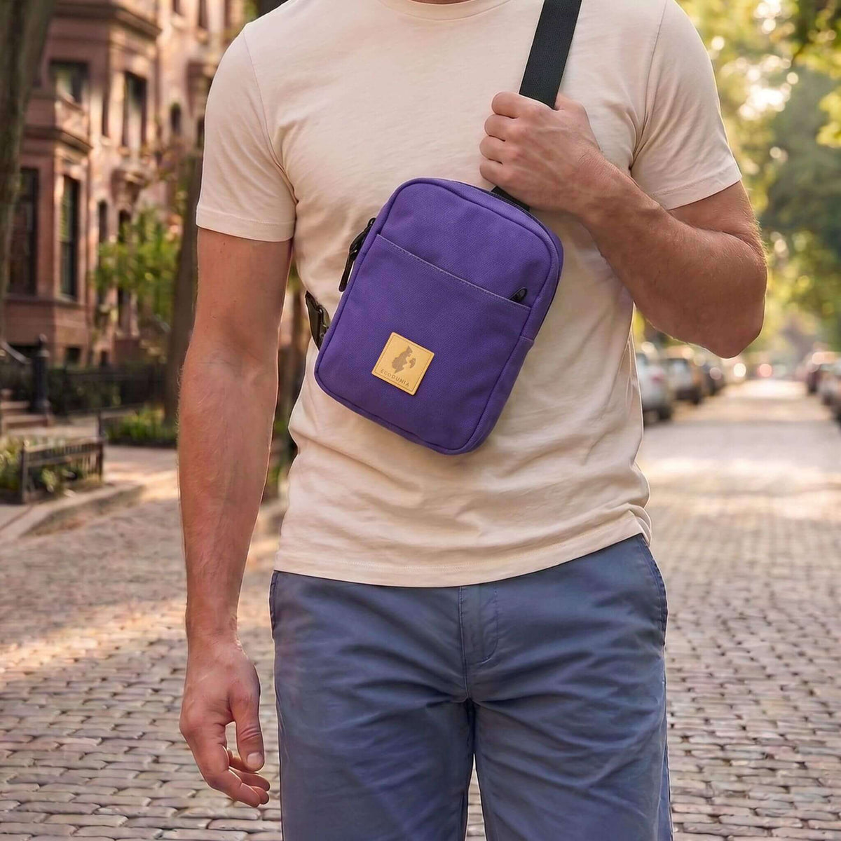 Rozi Canvas Crossbody Bag 2L #color_purple