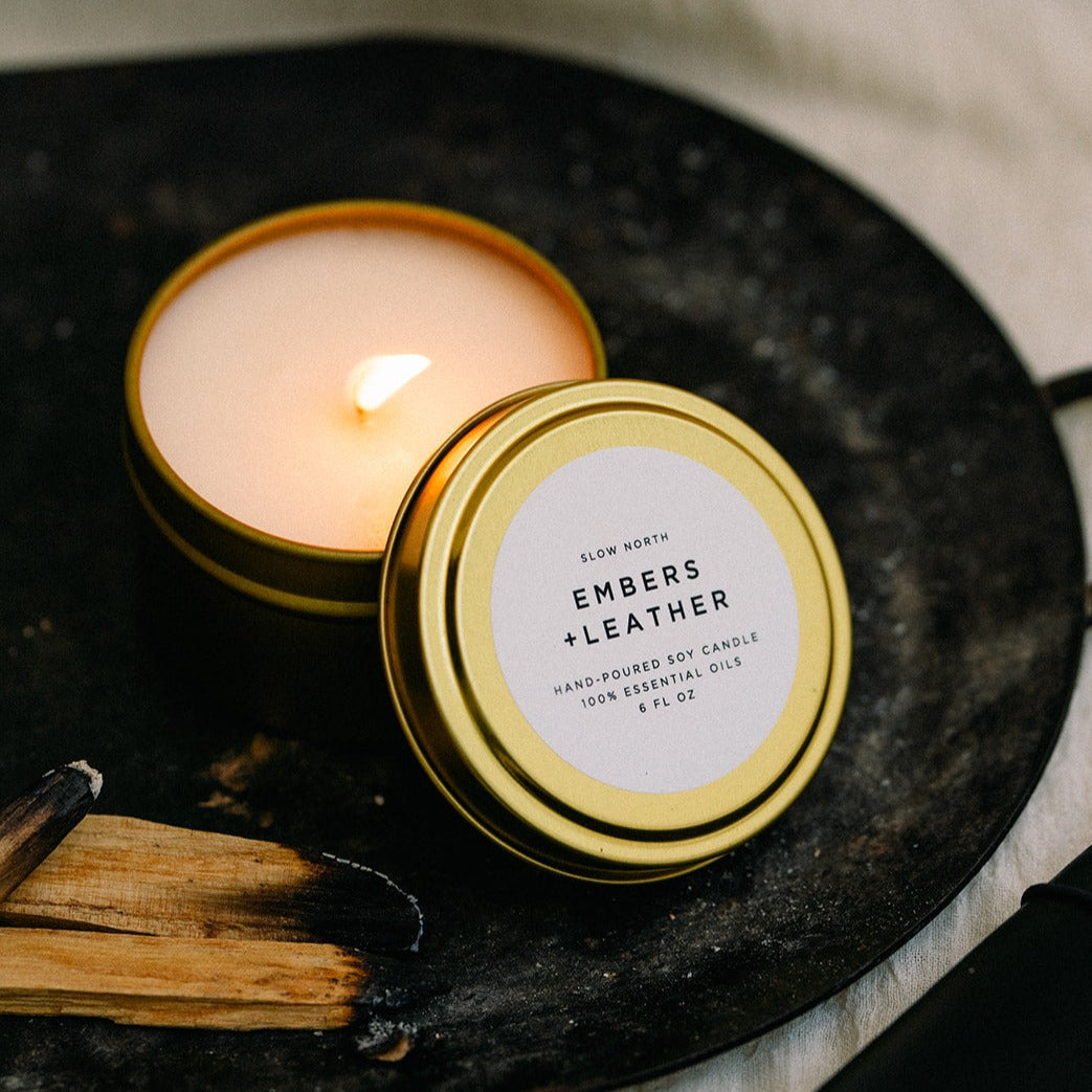 Embers + Leather - Vetiver + Cedar + Patchouli